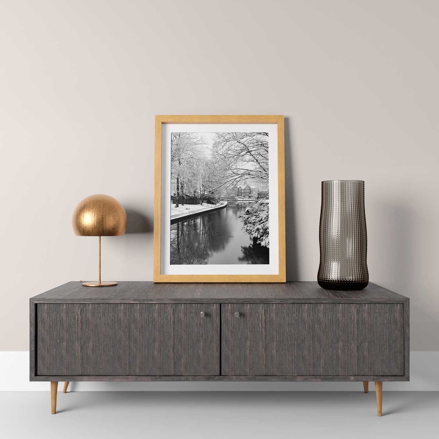 Winter Themed Beautiful Landscape Photography Print, Black and White Winter Photographic Fine Art, Wall Art Print A4, A3, A2