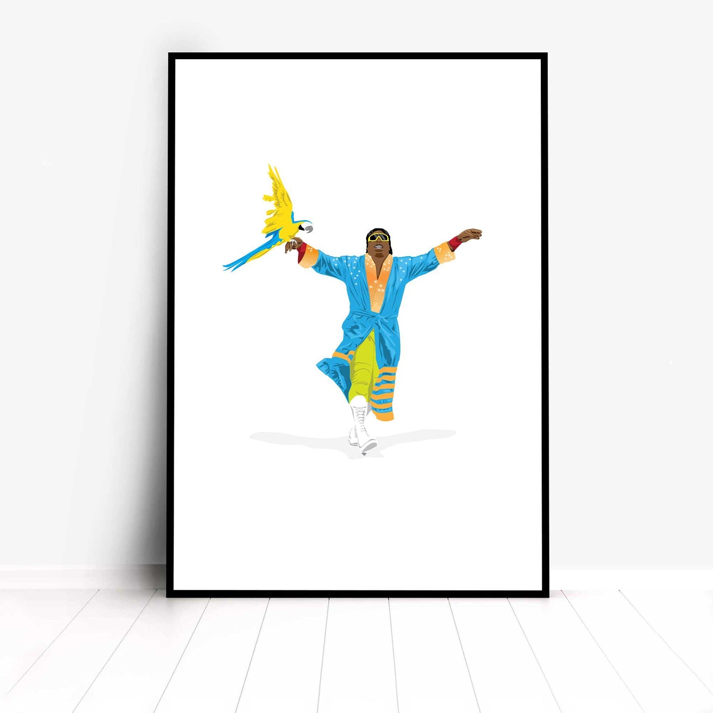 Koko B Ware Minimal Wrestling Illustration, pop culture, Wall Art Print