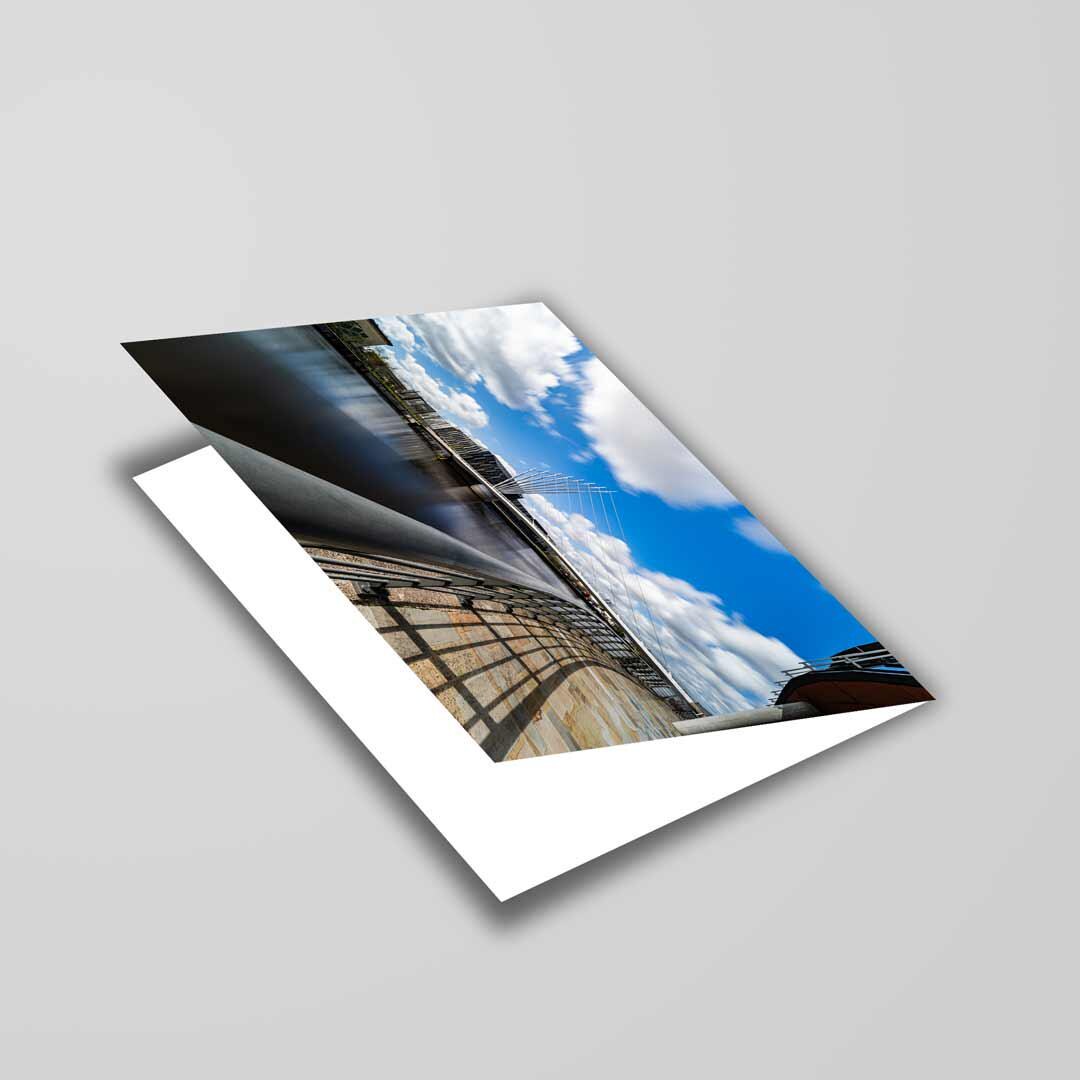 Salford Quays Manchester Greetings Card A5 to fit A5 Picture Frame, Street Photography, Wall Art, Media City