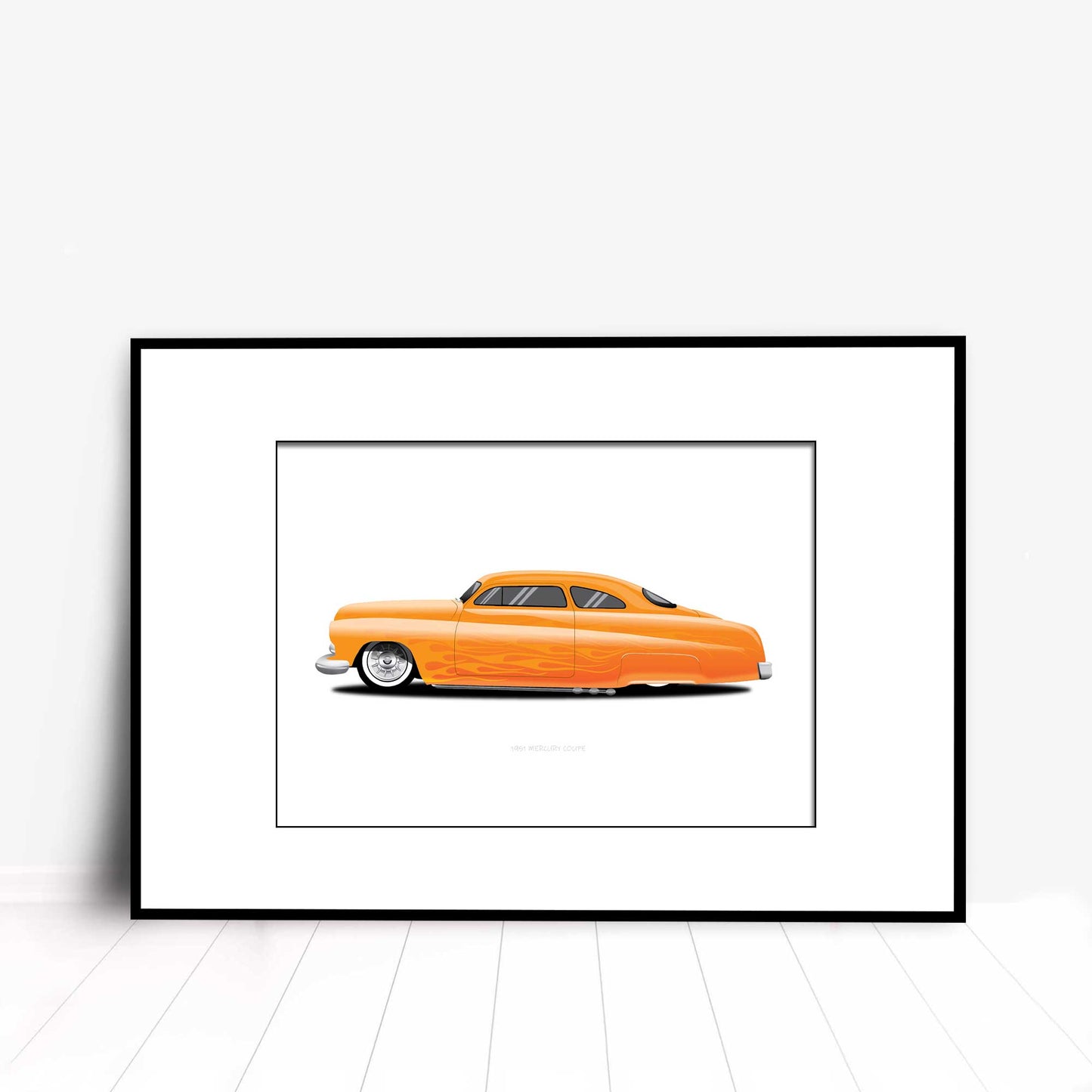 a 1951 Mercury Coupe Car Illustration
