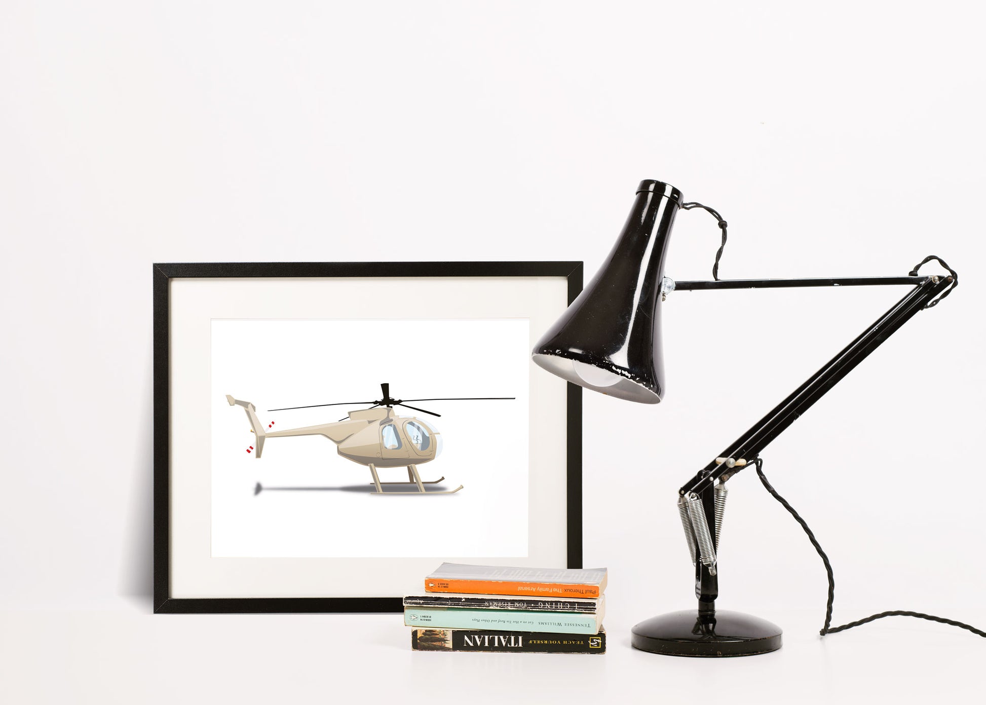 A-Team-Hughes-369D-Helicopter-Picture-frame-studio-ETZY