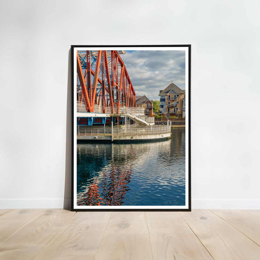 The Iron Bridge in Salford Quays Manchester, Media City.