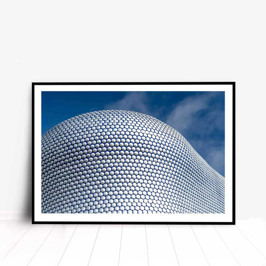 A Modern Building Photography Wall Art of the Bull Ring Building in Birmingham.
