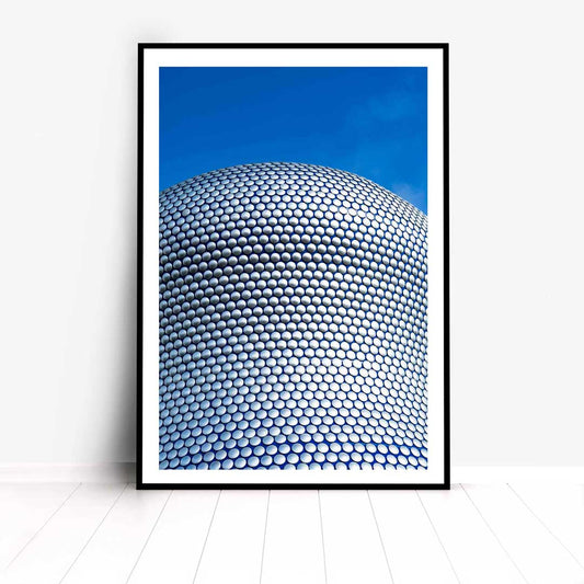 A Modern Building Photography Wall Art of the Bull Ring Building in Birmingham.