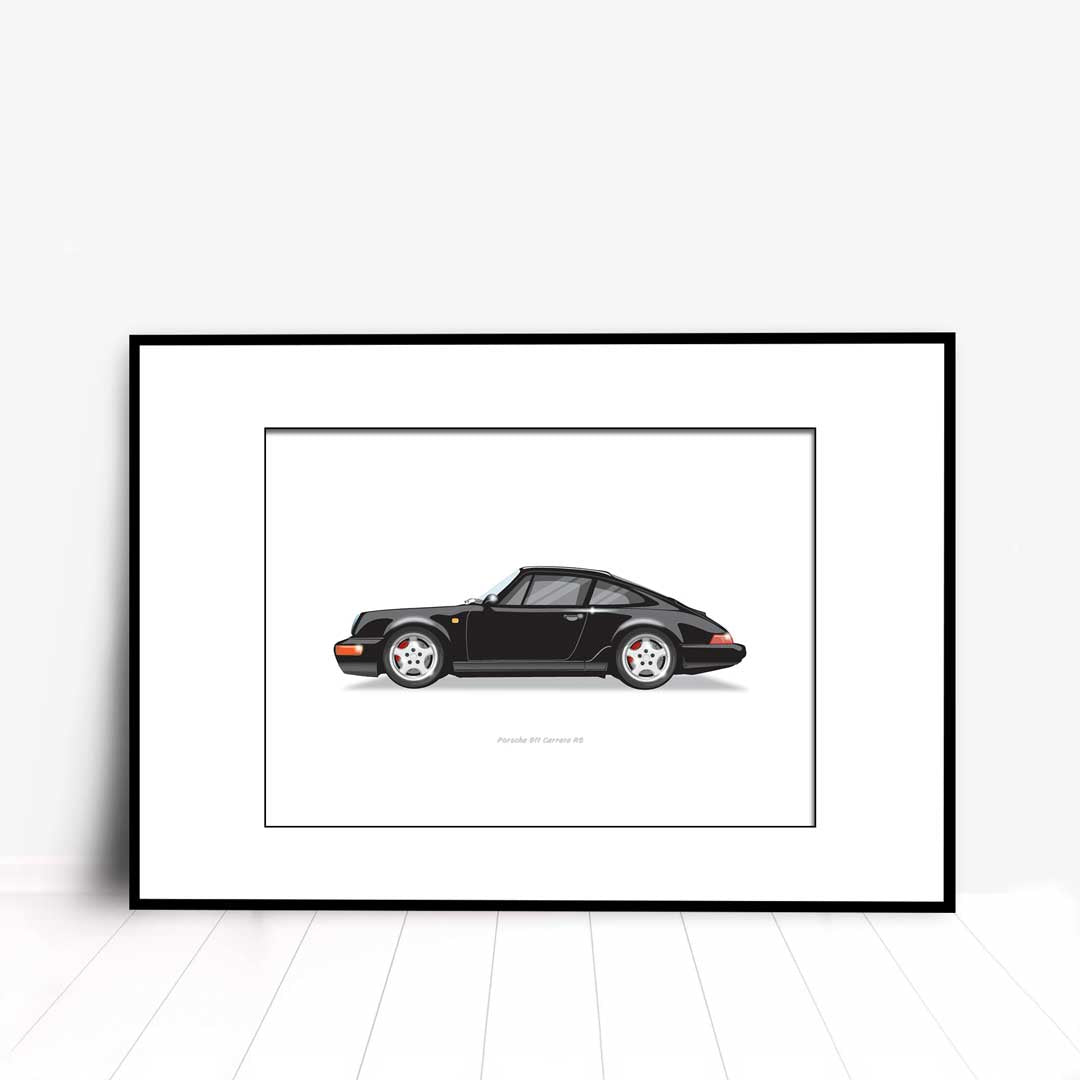1992 Porsche 911 Carrera RS illustration