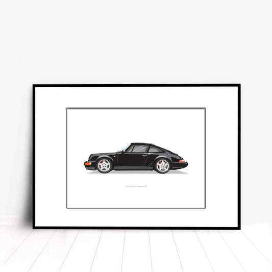 1992 Porsche 911 Carrera RS illustration