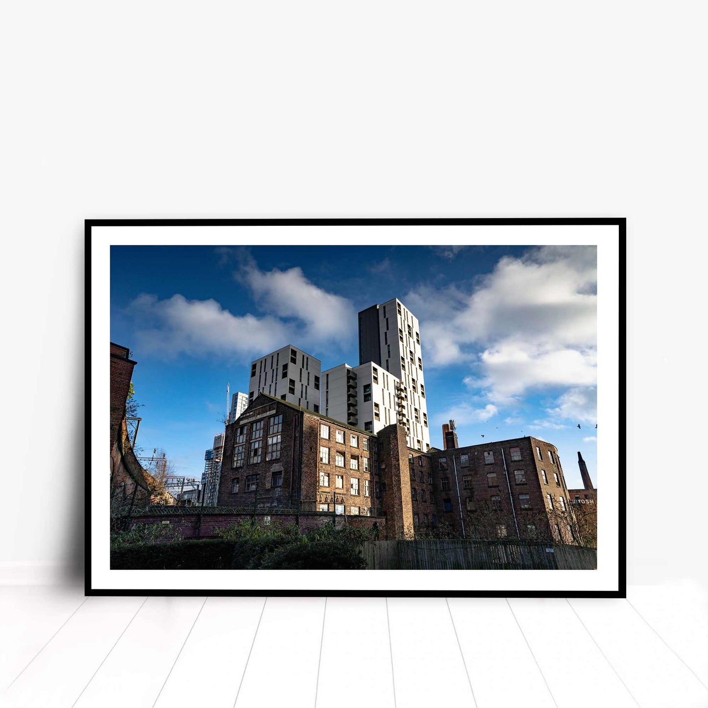 Photographic print of the Assembly and Hotspur House building in Manchester, UK.
