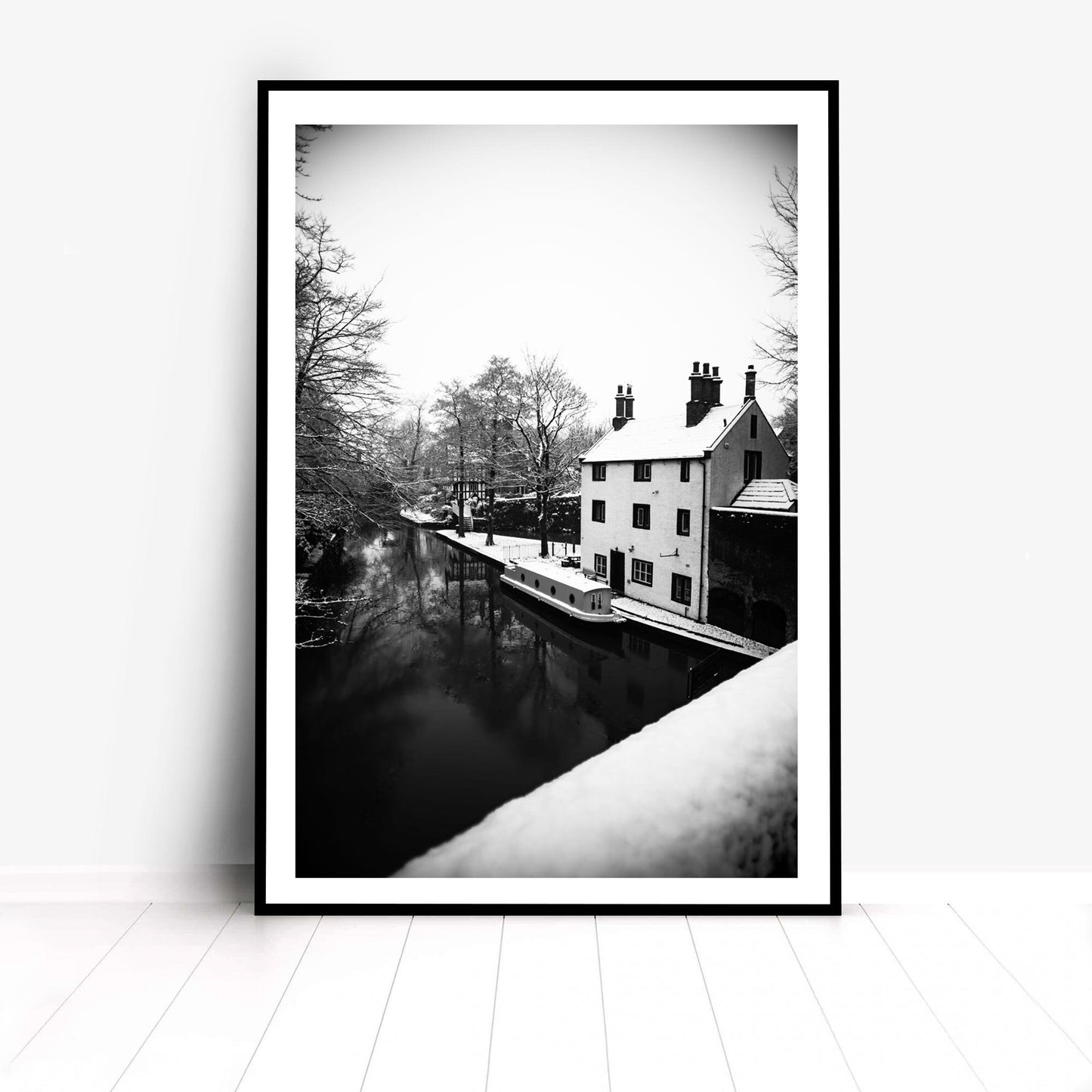 Black and White Winter Photo, Winter Scene Fine Art Photography print, Winter Landscape Photography Fine-Art Print A4, A3, A2