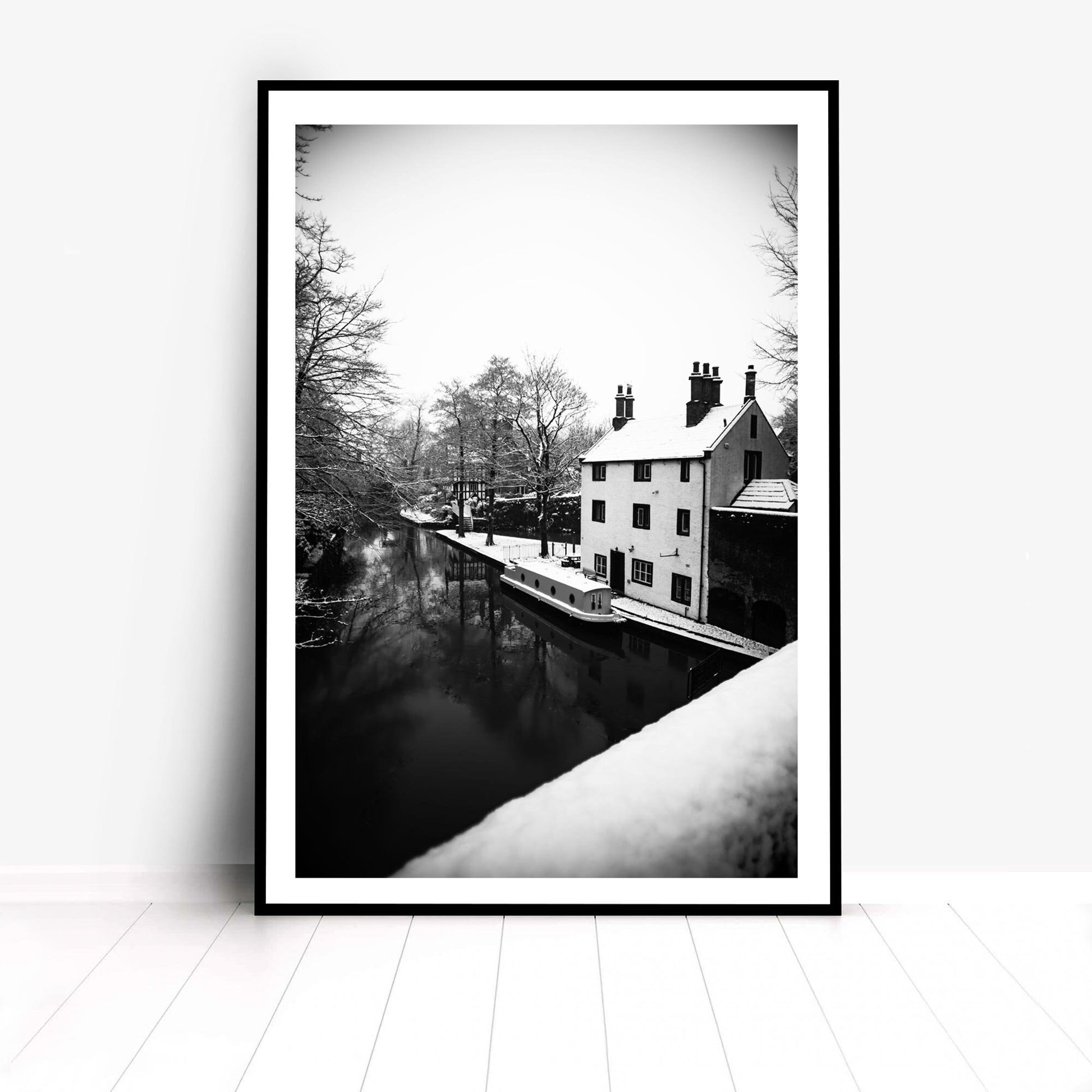 Black and White Winter Photo, Winter Scene Fine Art Photography print, Winter Landscape Photography Fine-Art Print A4, A3, A2