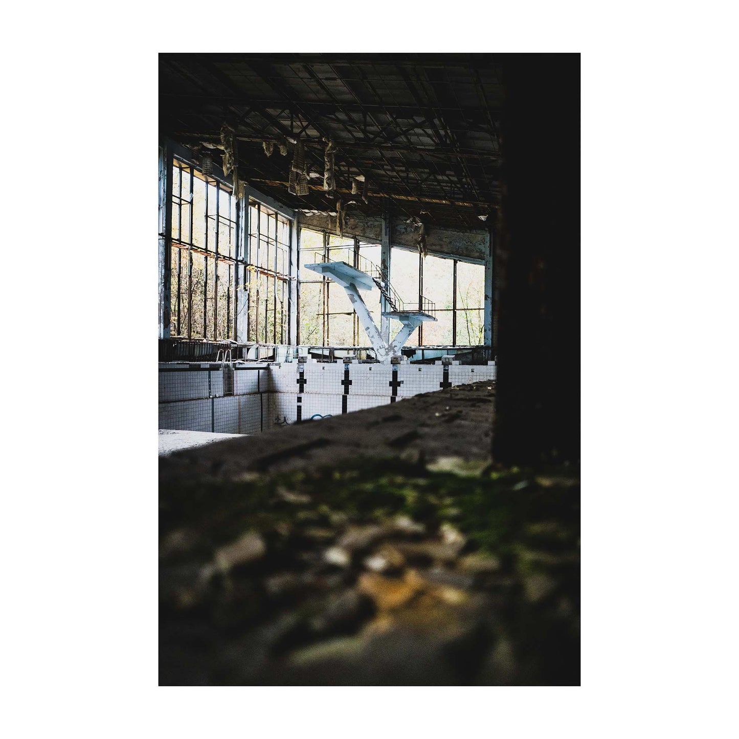 Richard Abram Photography - Abandoned Decay Chernobyl Swimming Pool, an Urban Urbex Digital Photography Fine Art Print in A4, A3, A2