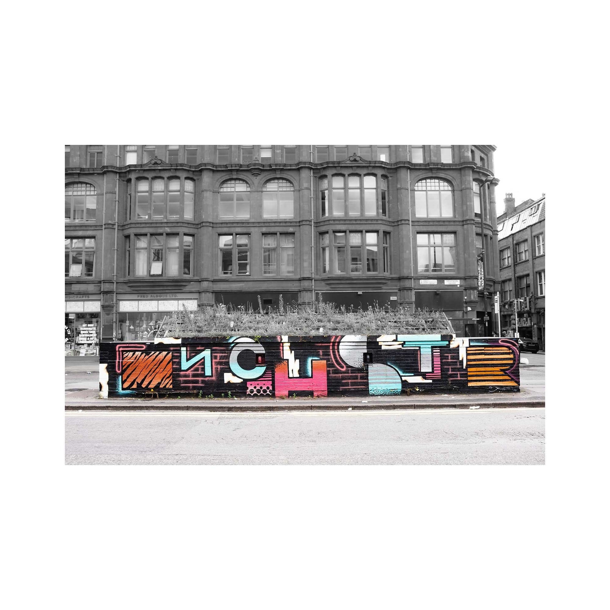 Manchester Graffiti Street Art Digital Photography Fine Art Print Photo A4, A3, A2