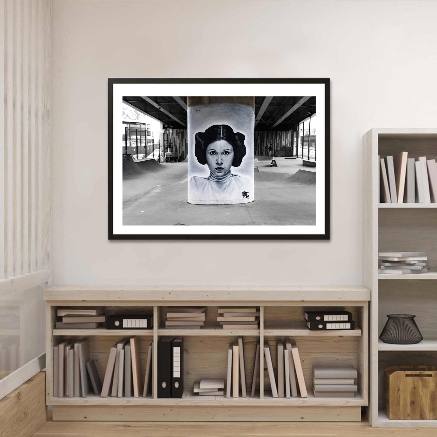 Star Wars Princess Leia Graffiti Street Art Fine Art Digital Photography Print Photo Wall Art A4, A3, A2