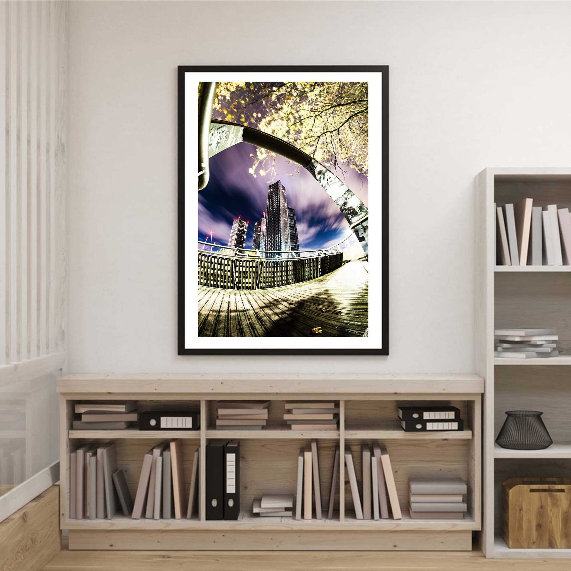 Richard Abram Photography - Night Time West One Manchester Cityscape Building UK City Travel Urban Landscape Digital Photography Fine Art Print A4, A3, A2