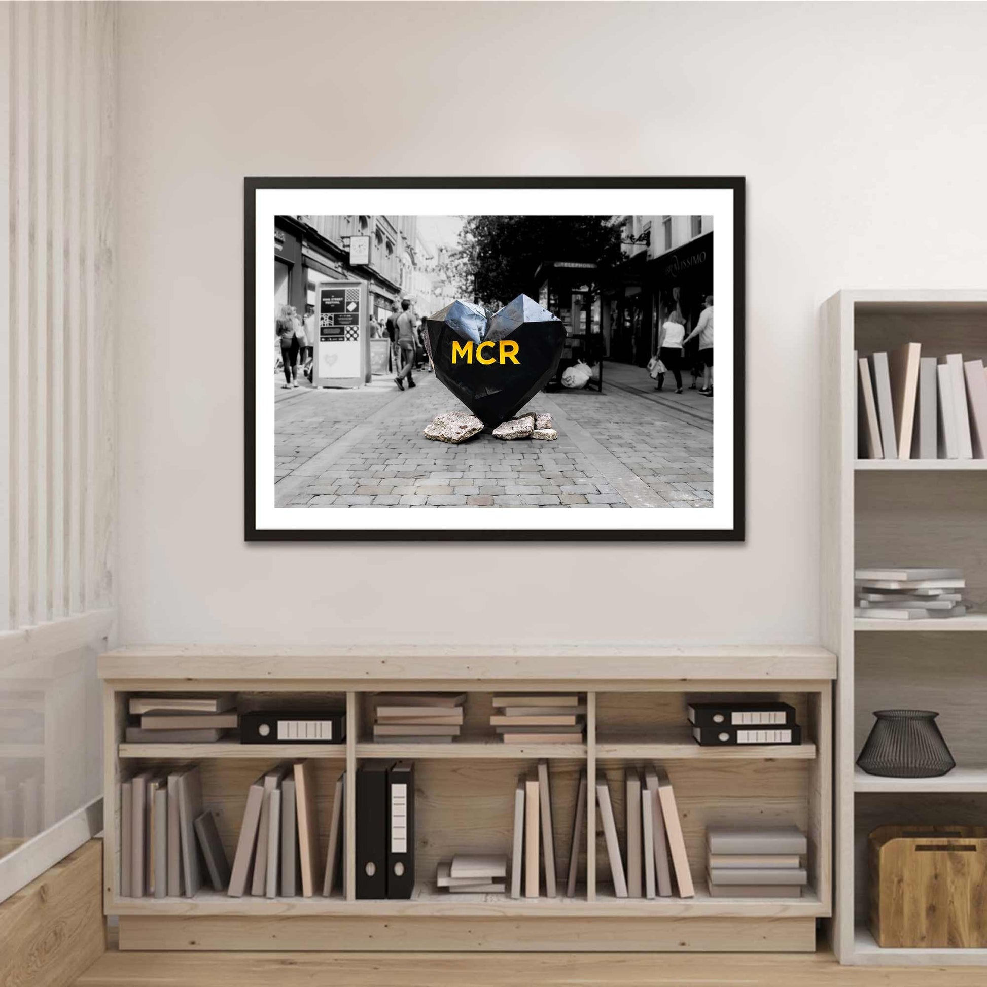 Heart Sculpture, Street Photography, Fine Art Photo, Wall Art, Manchester photo, Manchester print, City Print, UK City A4, A3, A2