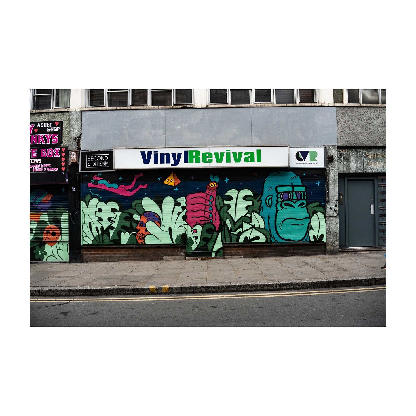 Manchester Vinyl Record Shop Street Photography Digital Fine Art Print Photo A4, A3, A2