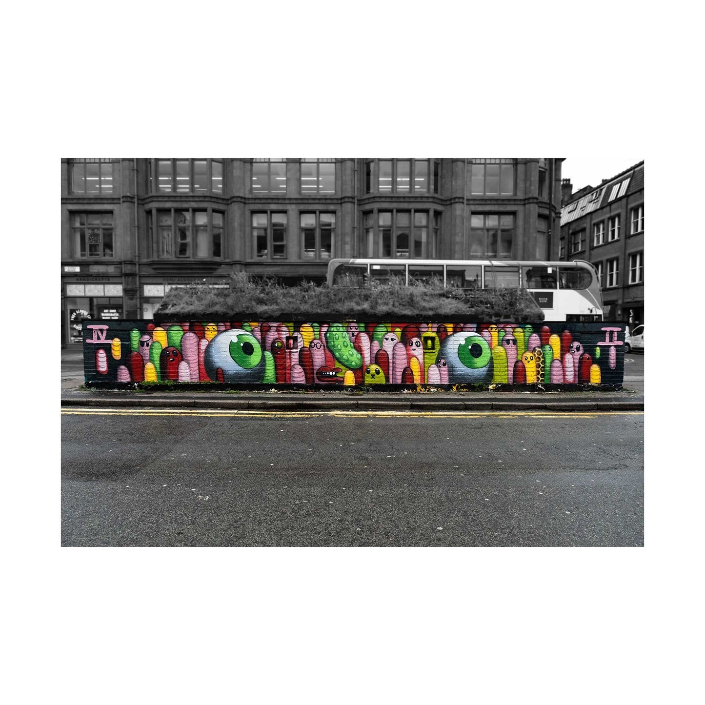 Manchester Graffiti Wall Digital Photography Fine Art Street Photo Print A4, A3, A2