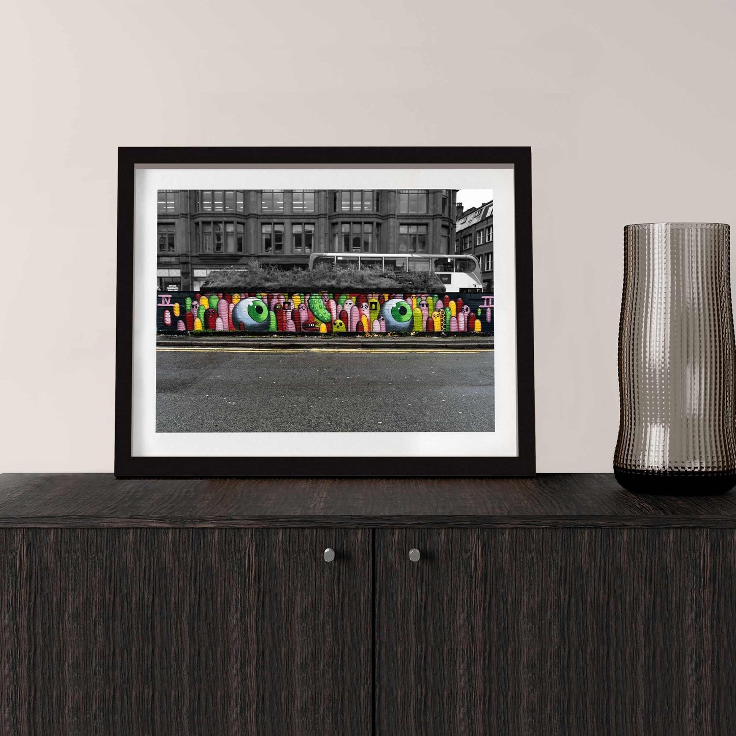 Manchester Graffiti Wall Digital Photography Fine Art Street Photo Print A4, A3, A2