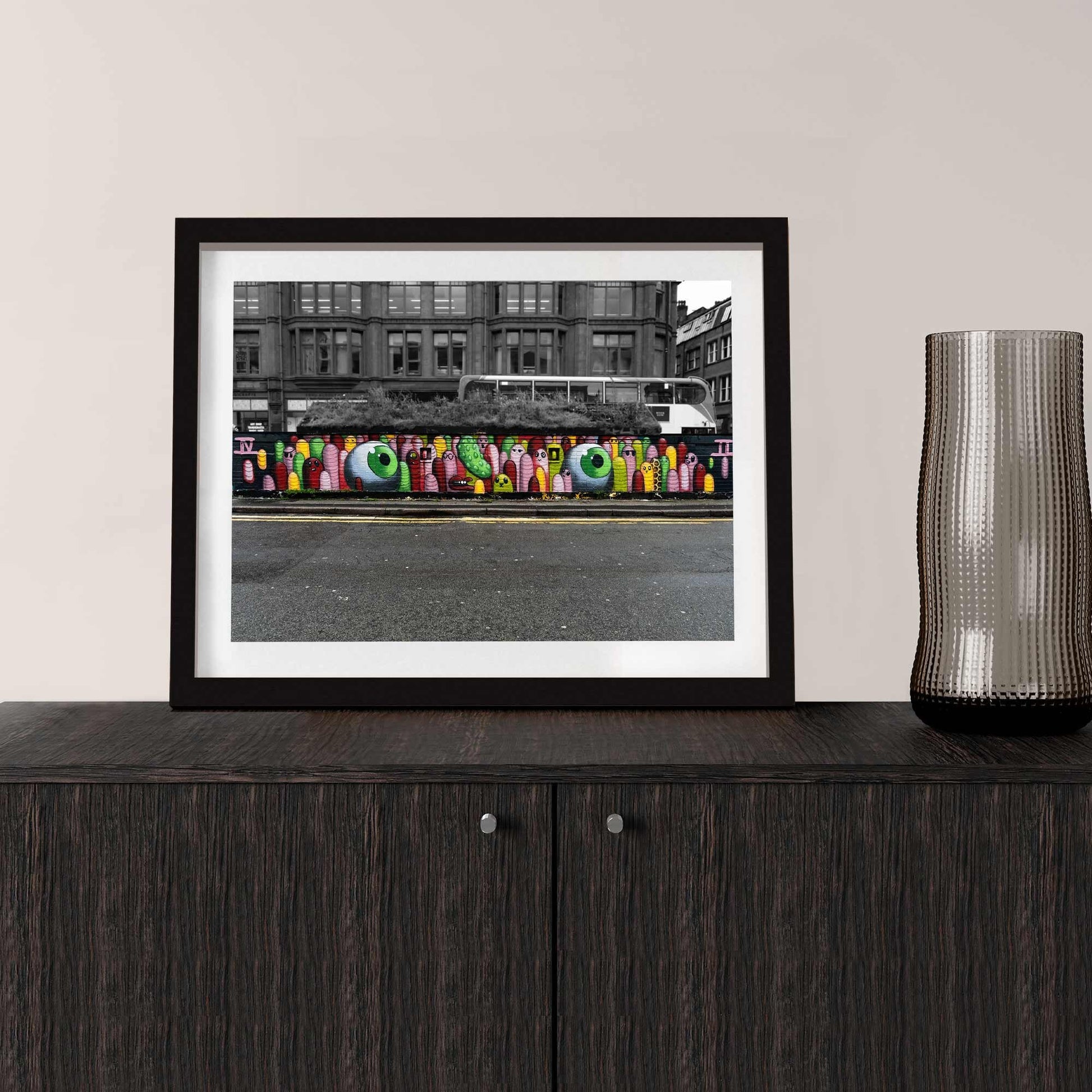 Manchester Graffiti Wall Digital Photography Fine Art Street Photo Print A4, A3, A2