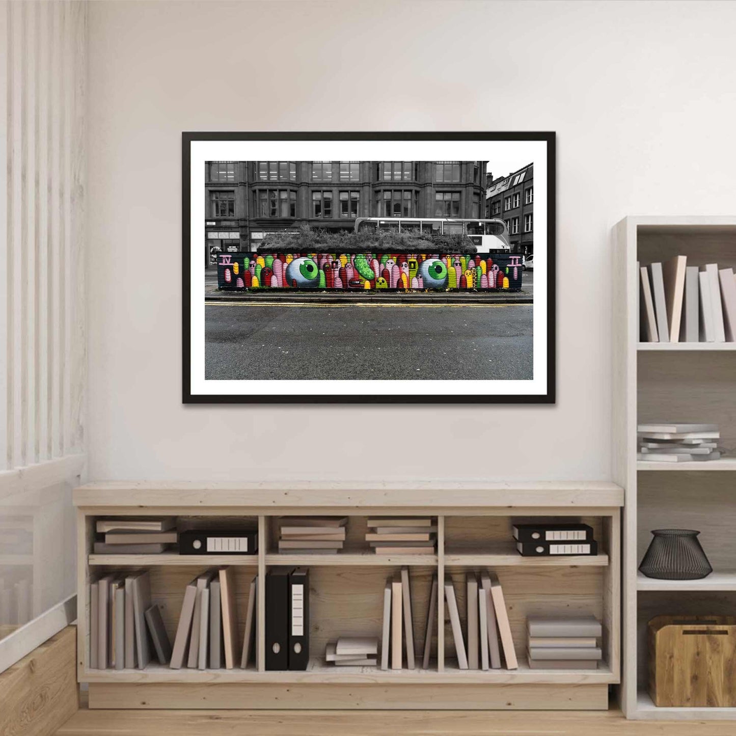 Manchester Graffiti Wall Digital Photography Fine Art Street Photo Print A4, A3, A2