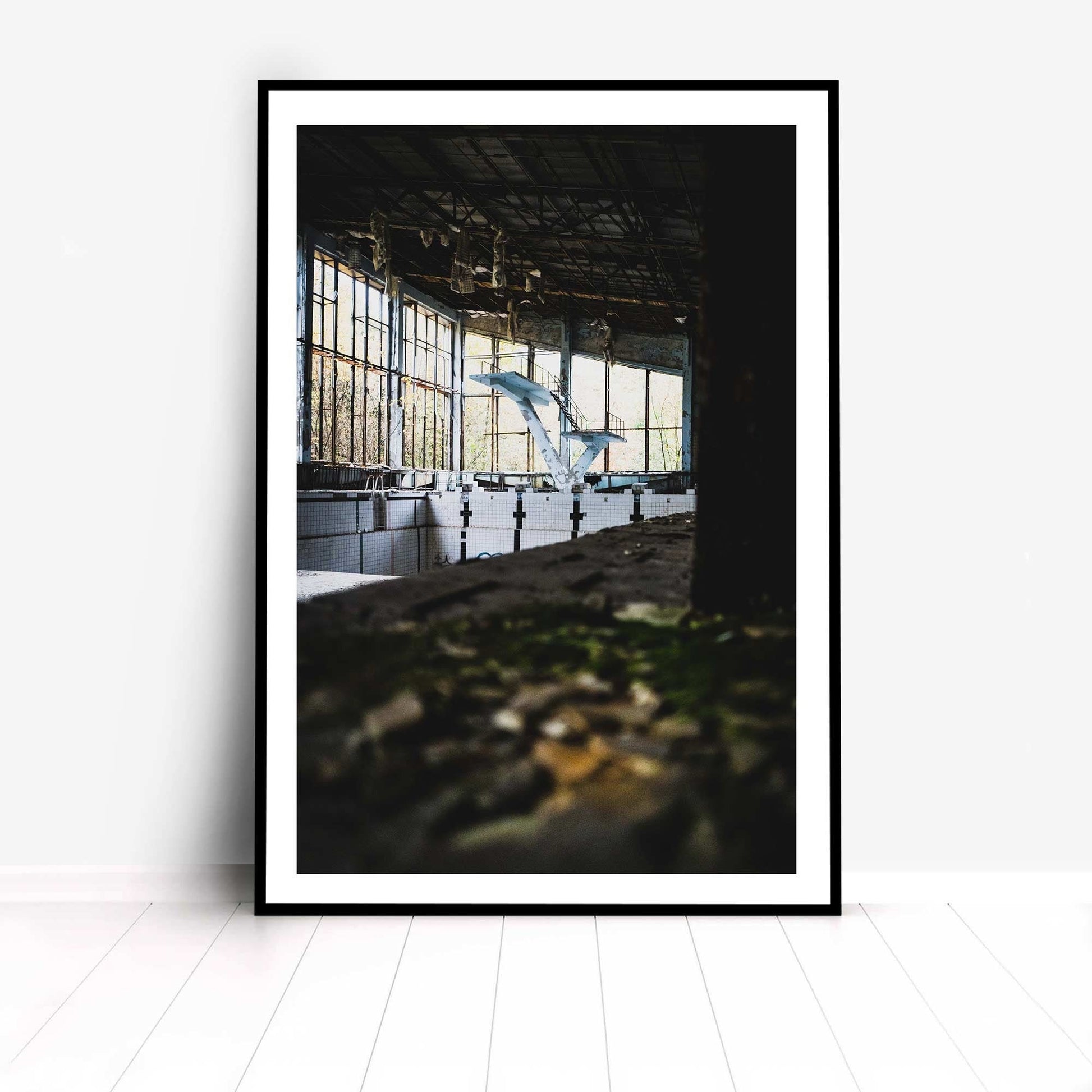 Richard Abram Photography - Abandoned Decay Chernobyl Swimming Pool, an Urban Urbex Digital Photography Fine Art Print in A4, A3, A2