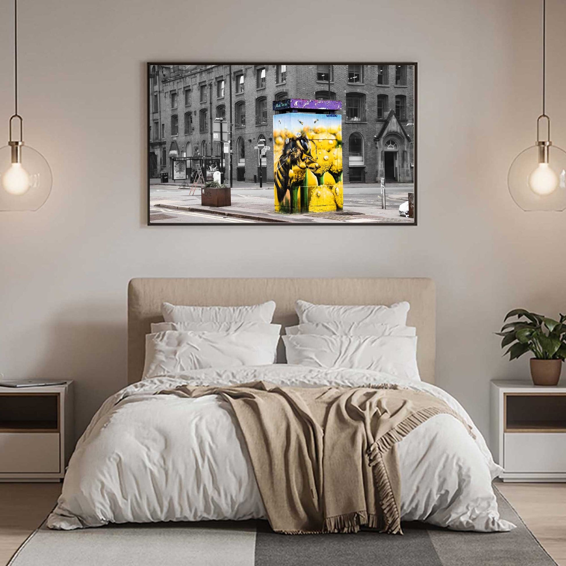 Bee Mural Manchester Graffiti Street Art Photography Digital Fine Art Print Photo A4, A3, A2
