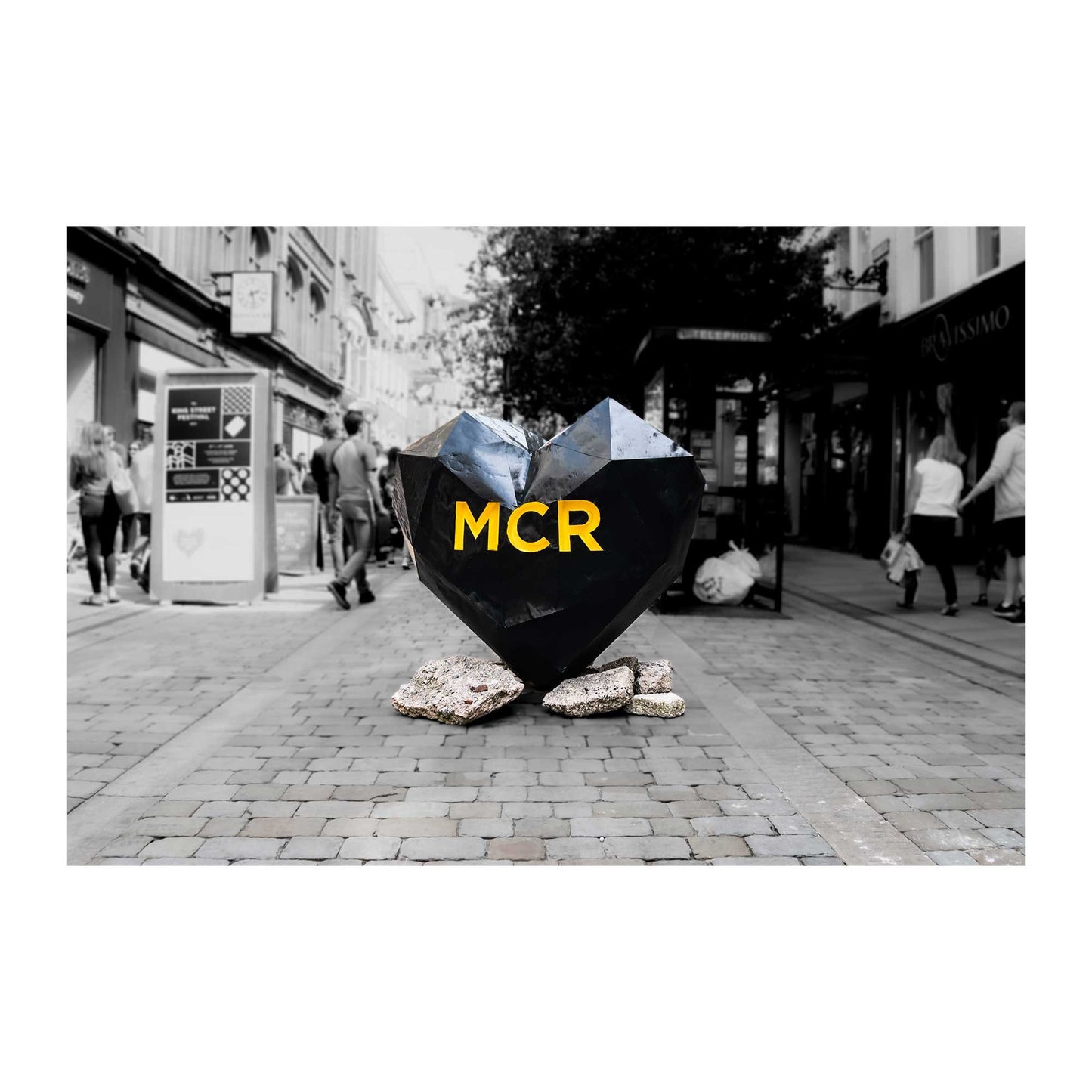 Heart Sculpture, Street Photography, Fine Art Photo, Wall Art, Manchester photo, Manchester print, City Print, UK City A4, A3, A2