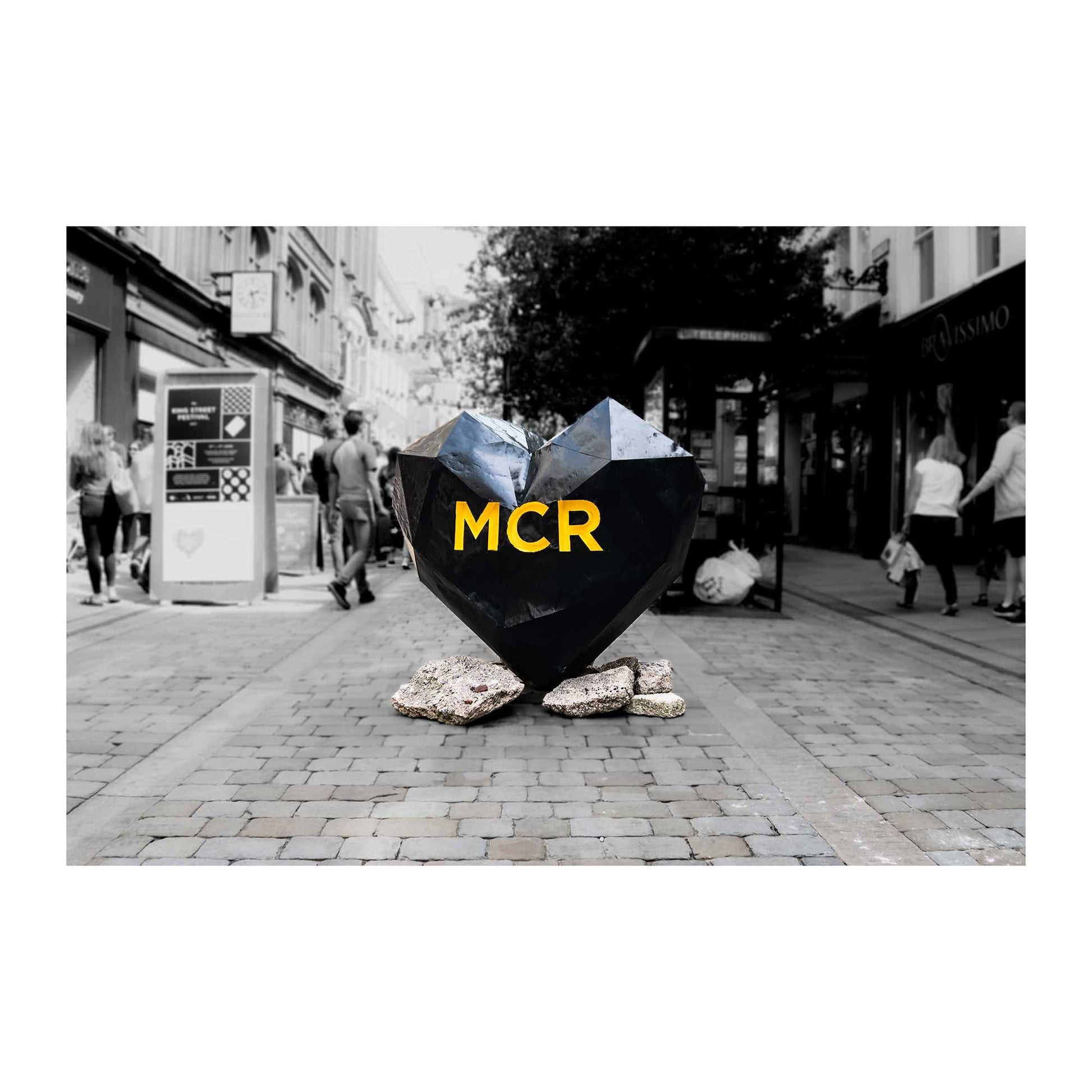 Heart Sculpture, Street Photography, Fine Art Photo, Wall Art, Manchester photo, Manchester print, City Print, UK City A4, A3, A2