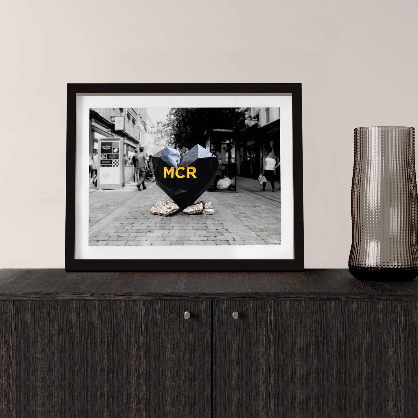 Heart Sculpture, Street Photography, Fine Art Photo, Wall Art, Manchester photo, Manchester print, City Print, UK City A4, A3, A2