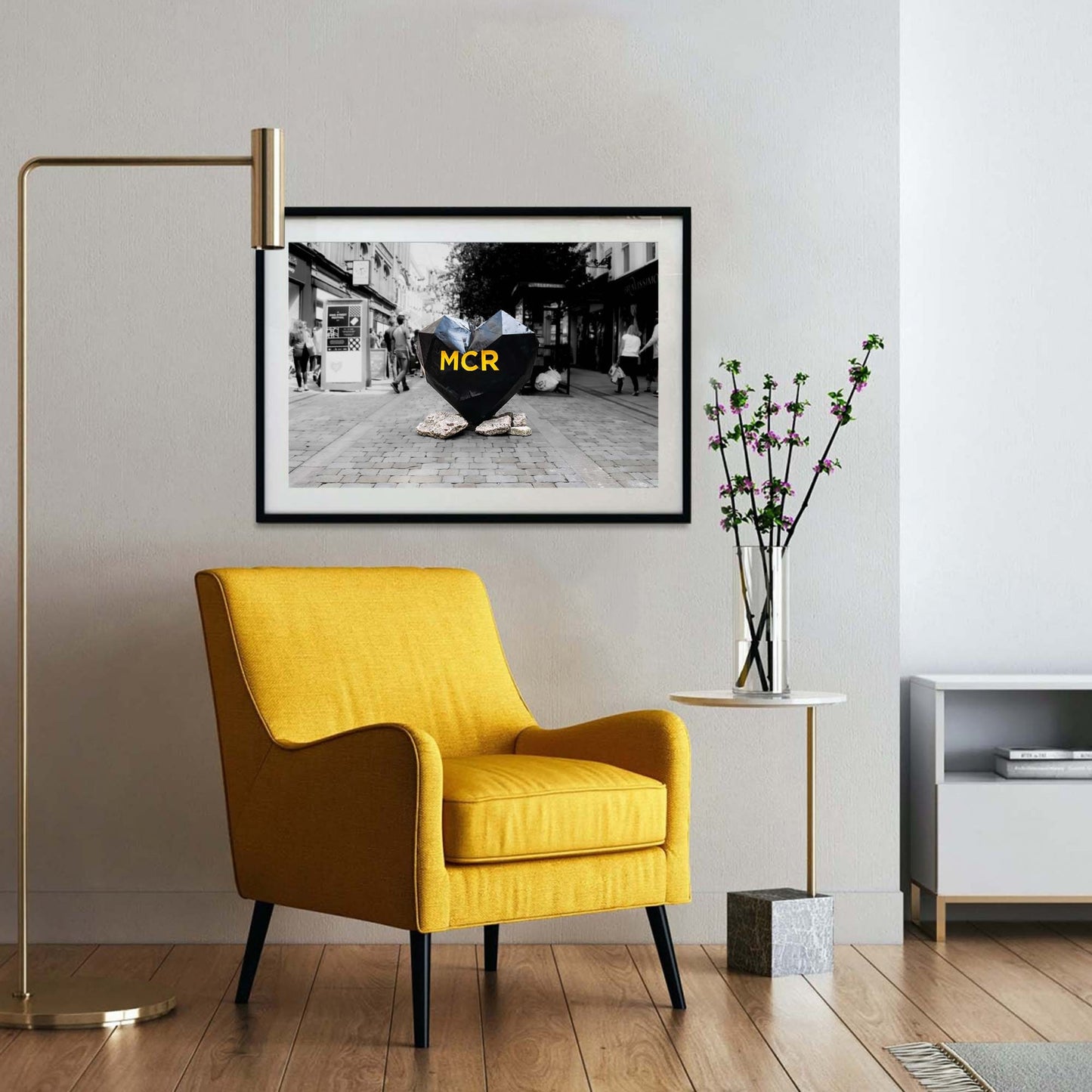 Heart Sculpture, Street Photography, Fine Art Photo, Wall Art, Manchester photo, Manchester print, City Print, UK City A4, A3, A2