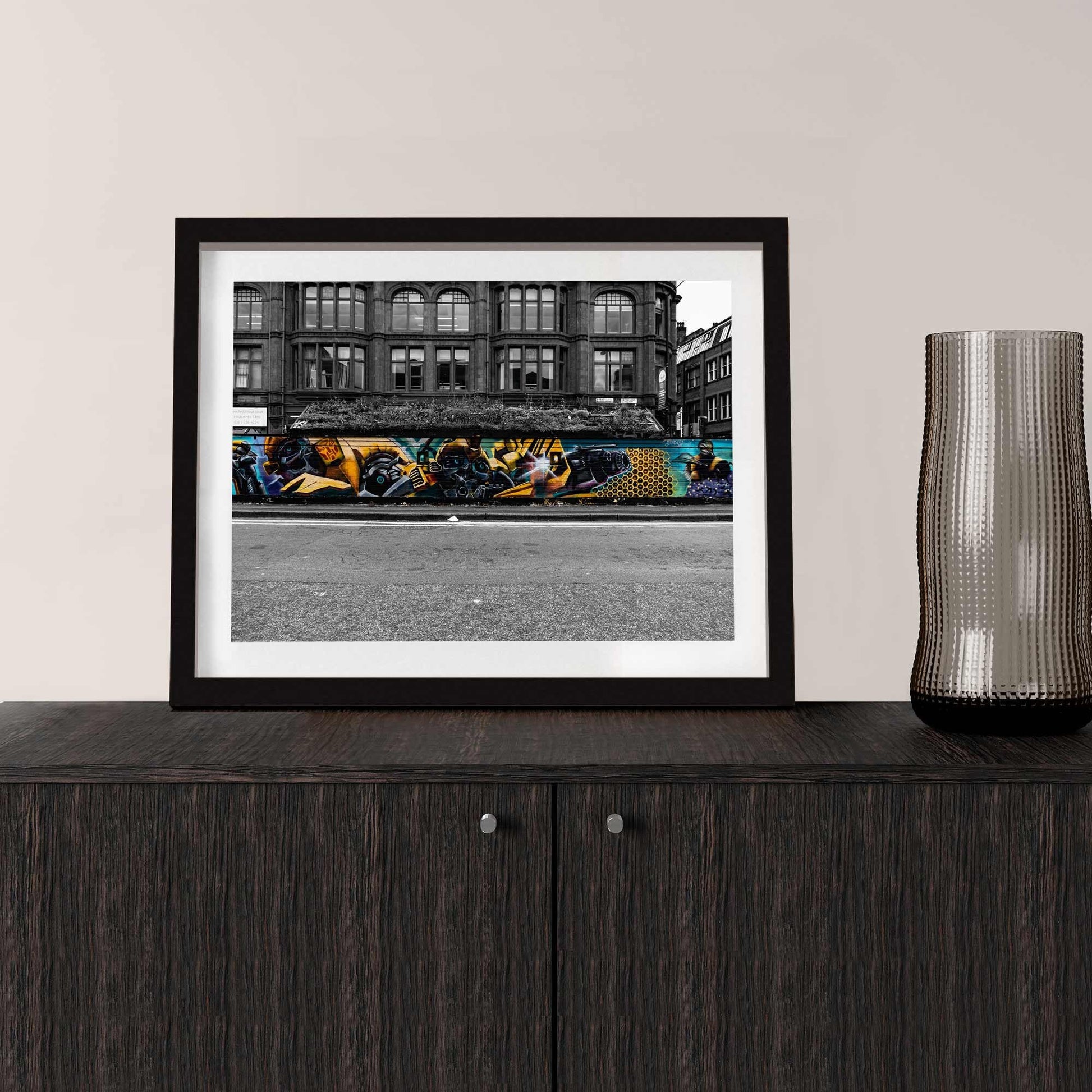 Richard Abram Photography - Bumble Bee, Street Photography, Fine Art Photo, Wall Art, Graffiti Art, Manchester photo, Manchester print, City Print, UK City A4, A3, A2