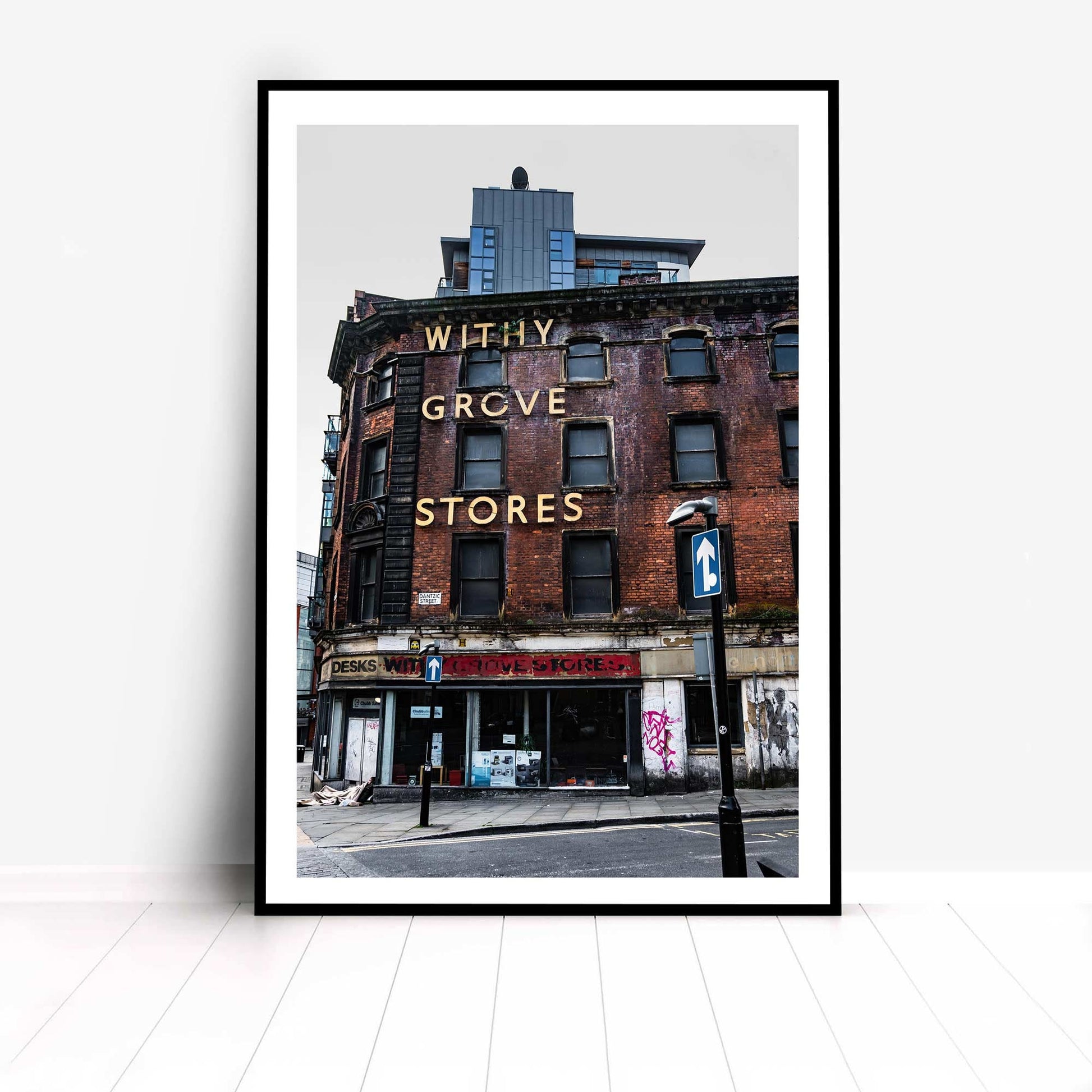 Richard Abram Photography - Withy Grove Stores - Manchester Red Brick Building Street Photography Digital Print A4, A3, A2