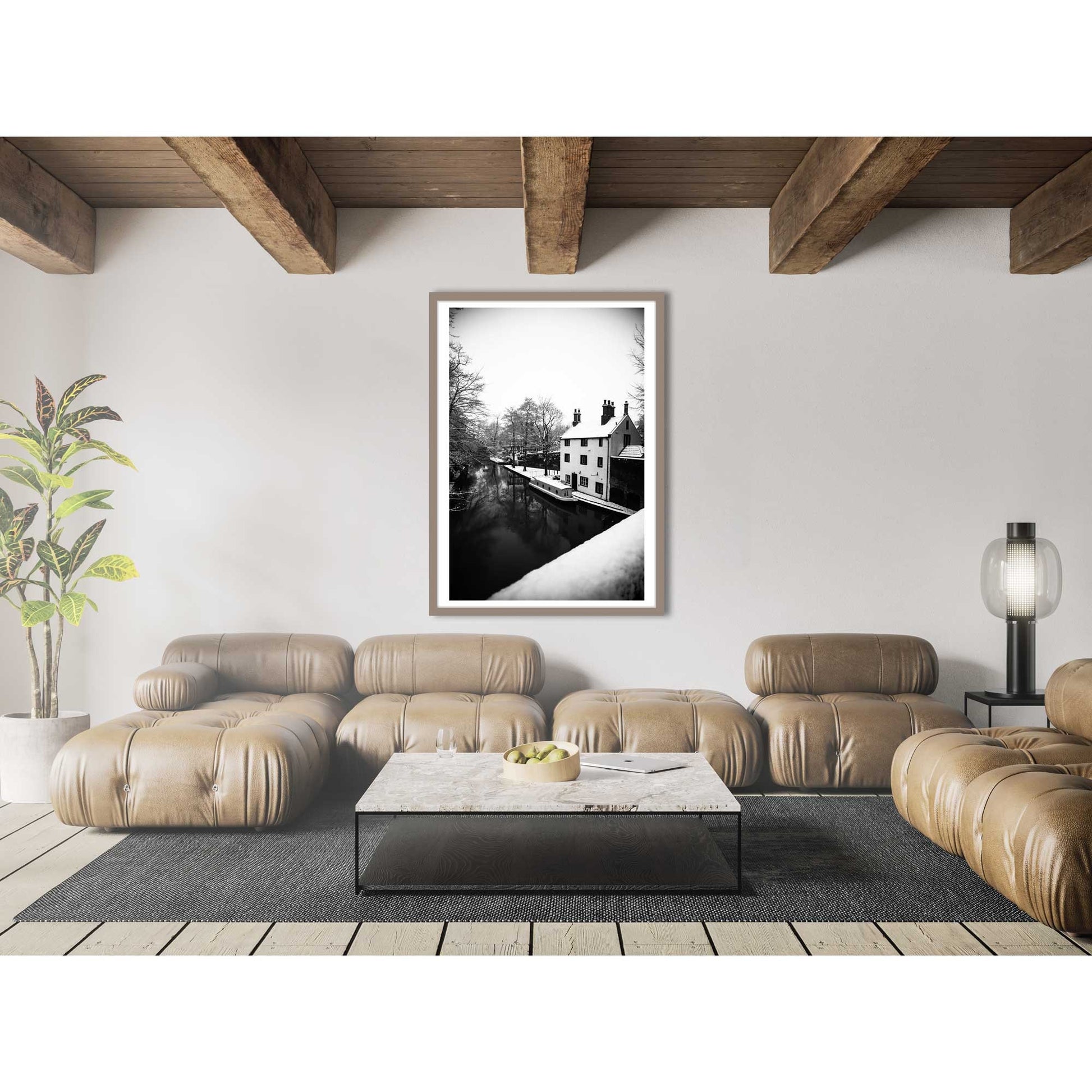 Black and White Winter Photo, Winter Scene Fine Art Photography print, Winter Landscape Photography Fine-Art Print A4, A3, A2