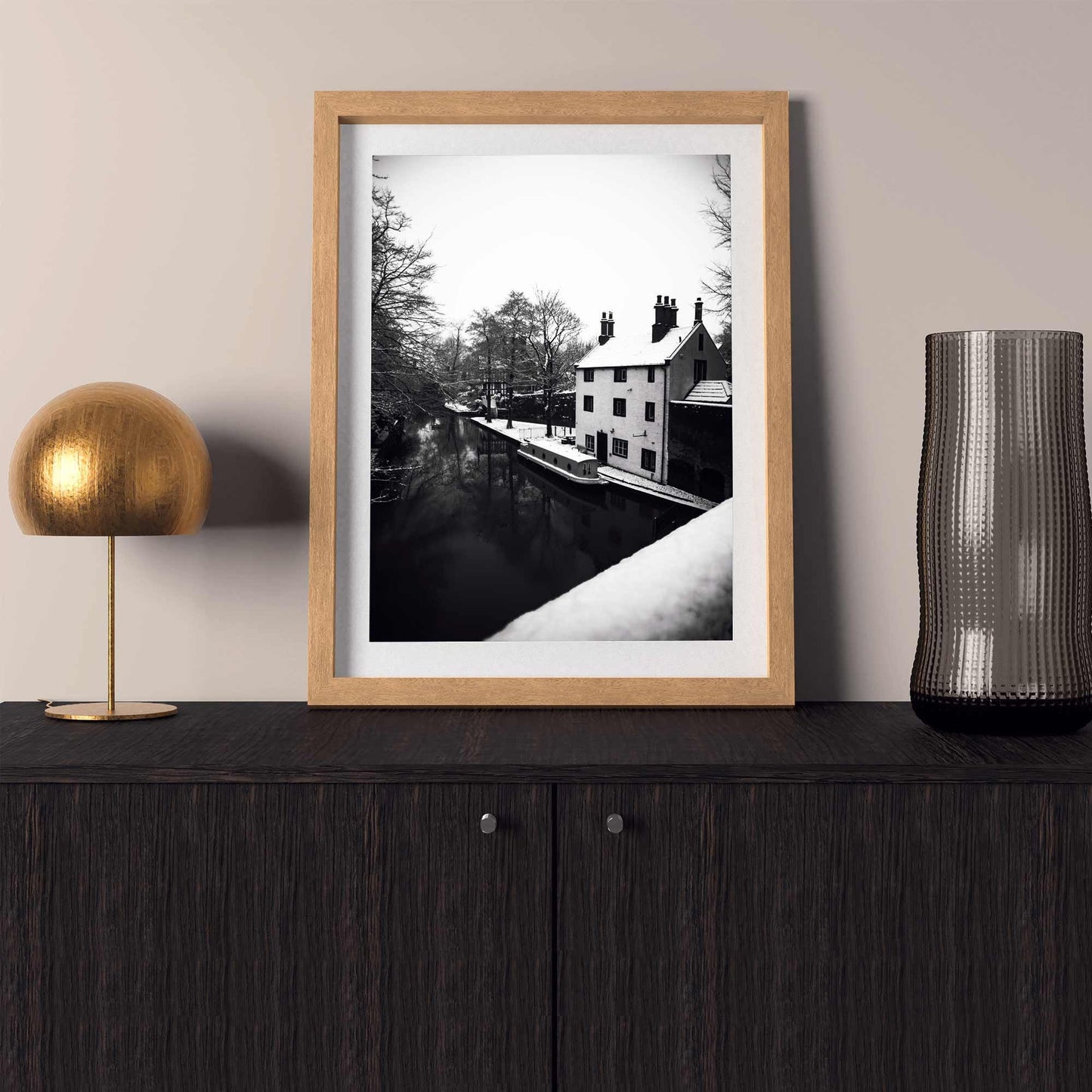 Black and White Winter Photo, Winter Scene Fine Art Photography print, Winter Landscape Photography Fine-Art Print A4, A3, A2