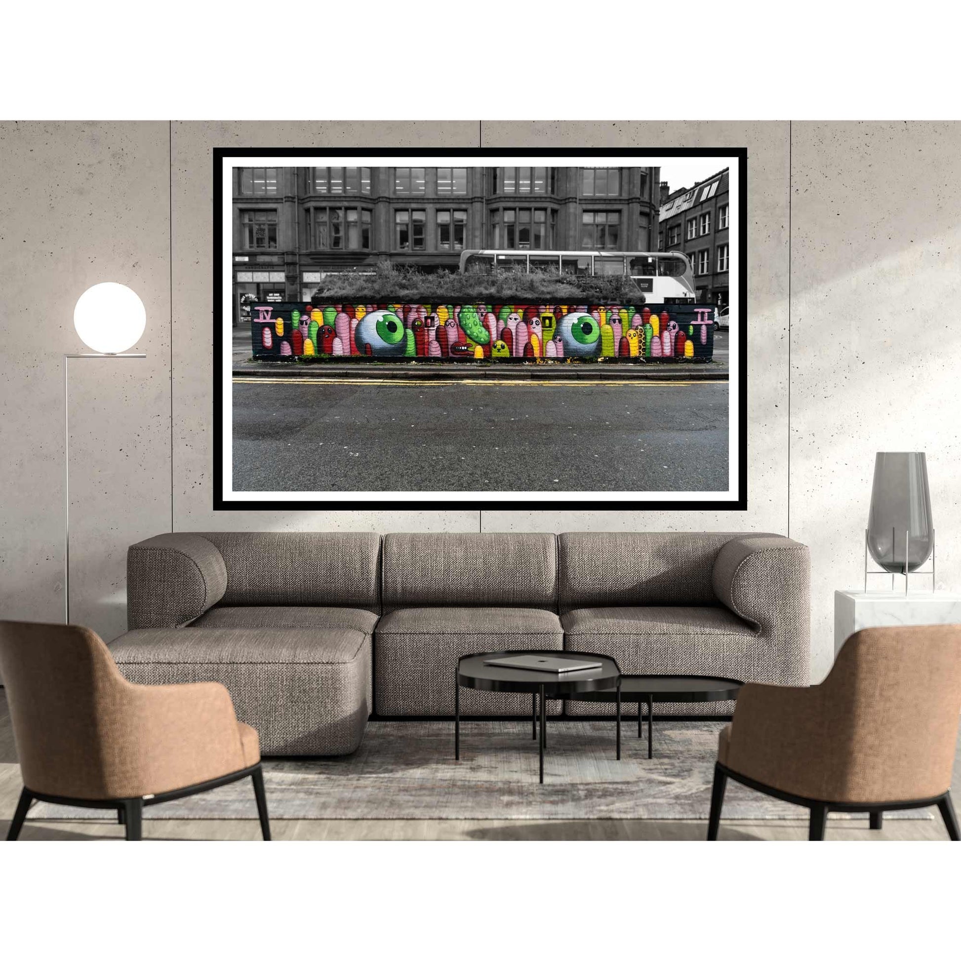 Manchester Graffiti Wall Digital Photography Fine Art Street Photo Print A4, A3, A2