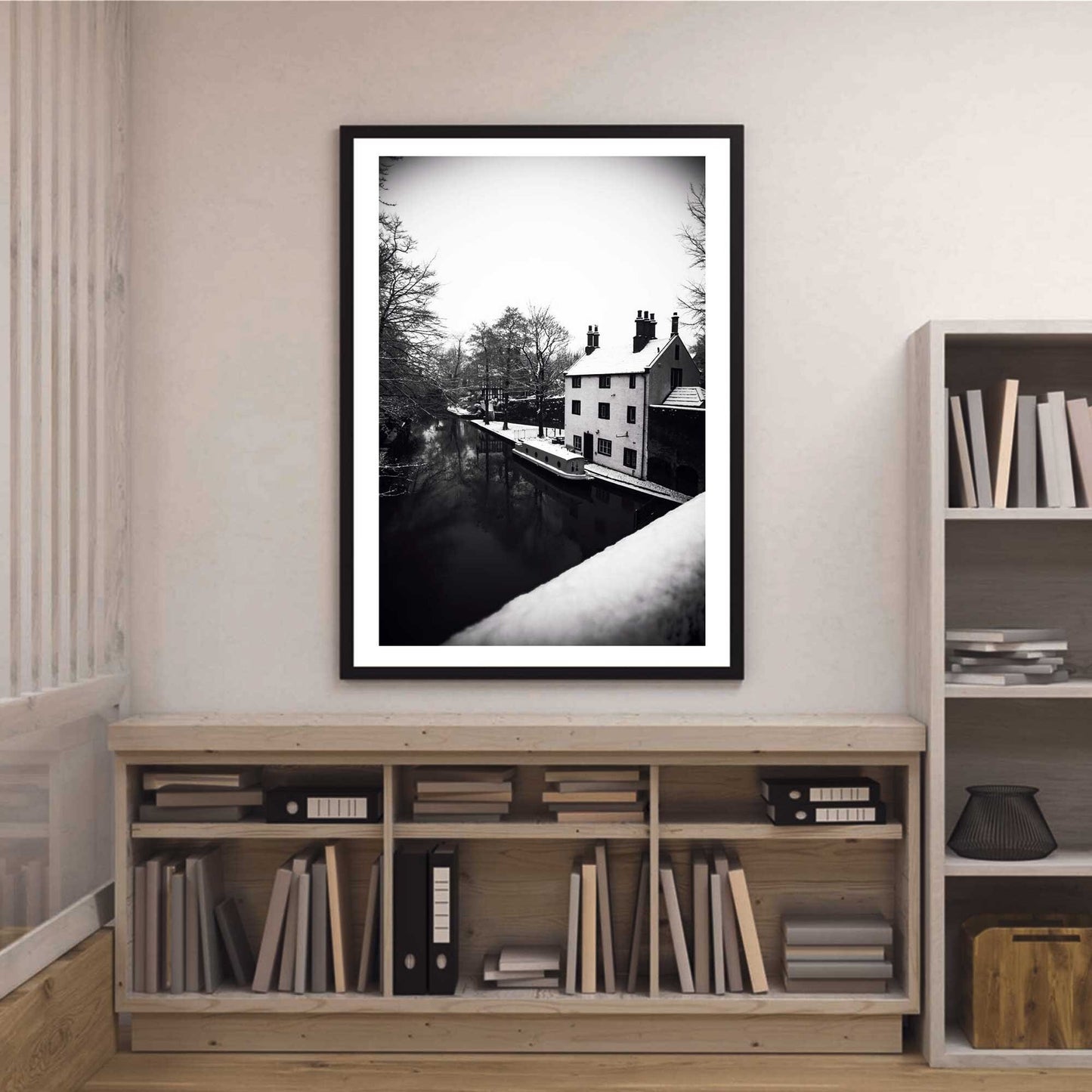 Black and White Winter Photo, Winter Scene Fine Art Photography print, Winter Landscape Photography Fine-Art Print A4, A3, A2