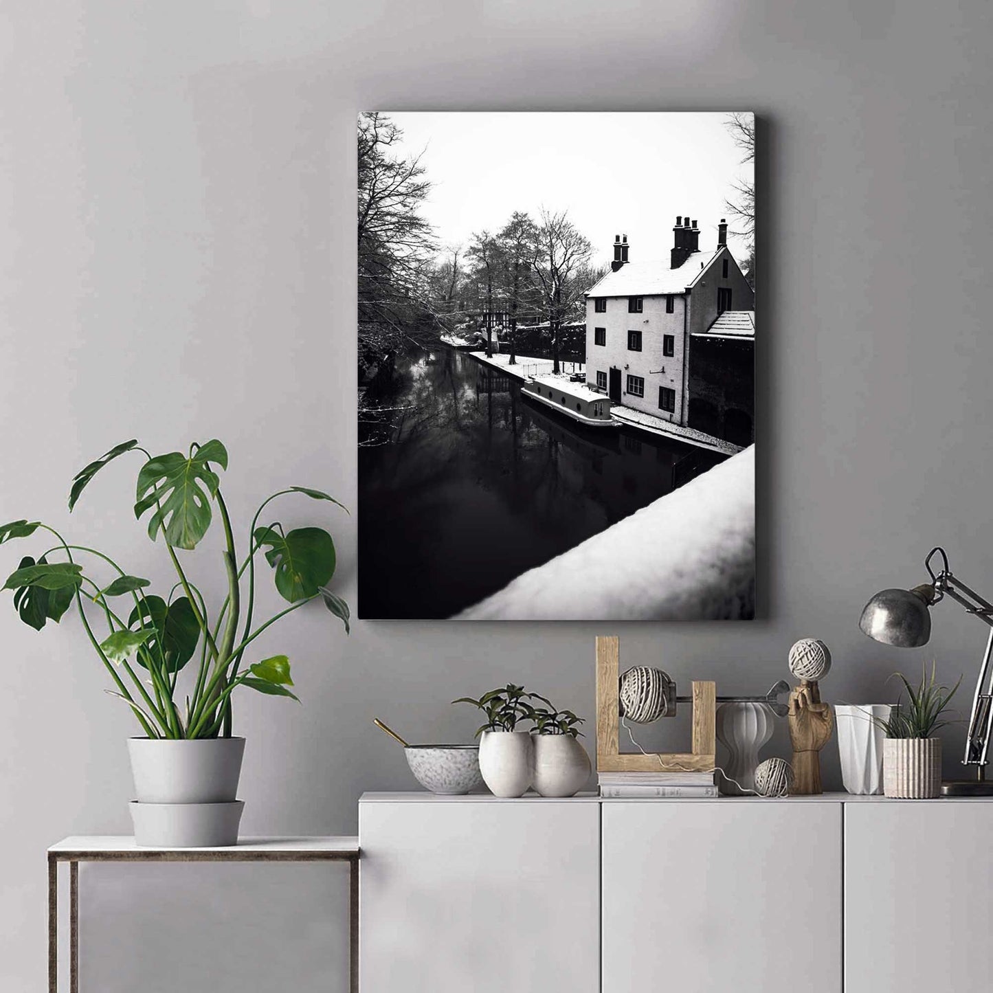Black and White Winter Photo, Winter Scene Fine Art Photography print, Winter Landscape Photography Fine-Art Print A4, A3, A2