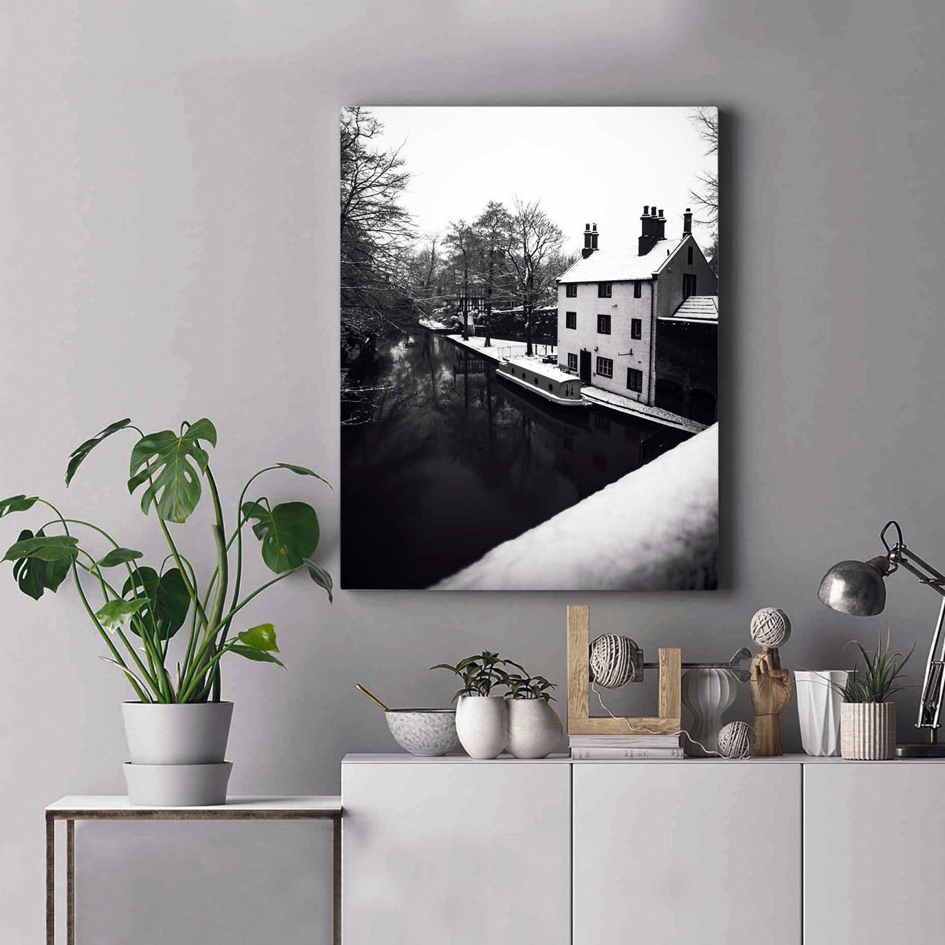 Black and White Winter Photo, Winter Scene Fine Art Photography print, Winter Landscape Photography Fine-Art Print A4, A3, A2