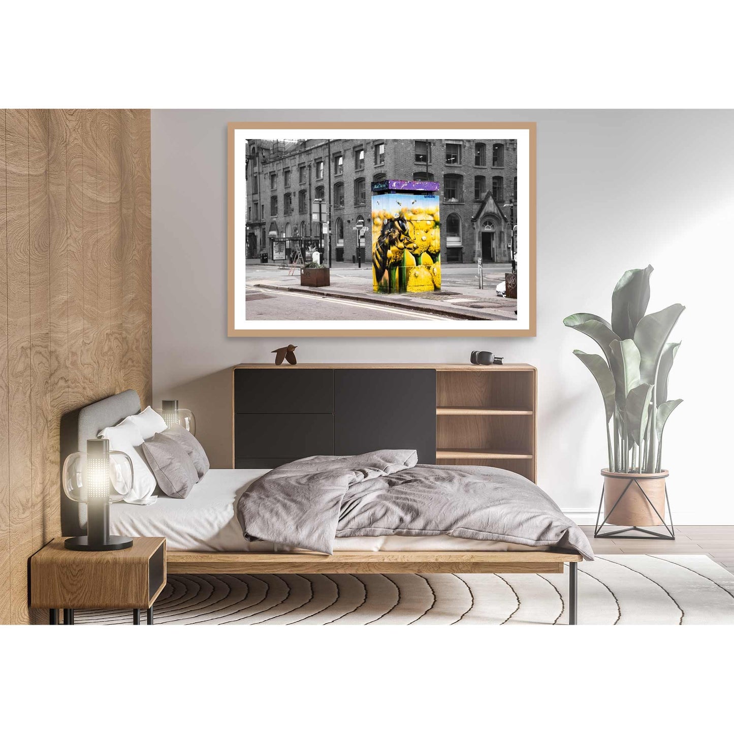 Bee Mural Manchester Graffiti Street Art Photography Digital Fine Art Print Photo A4, A3, A2