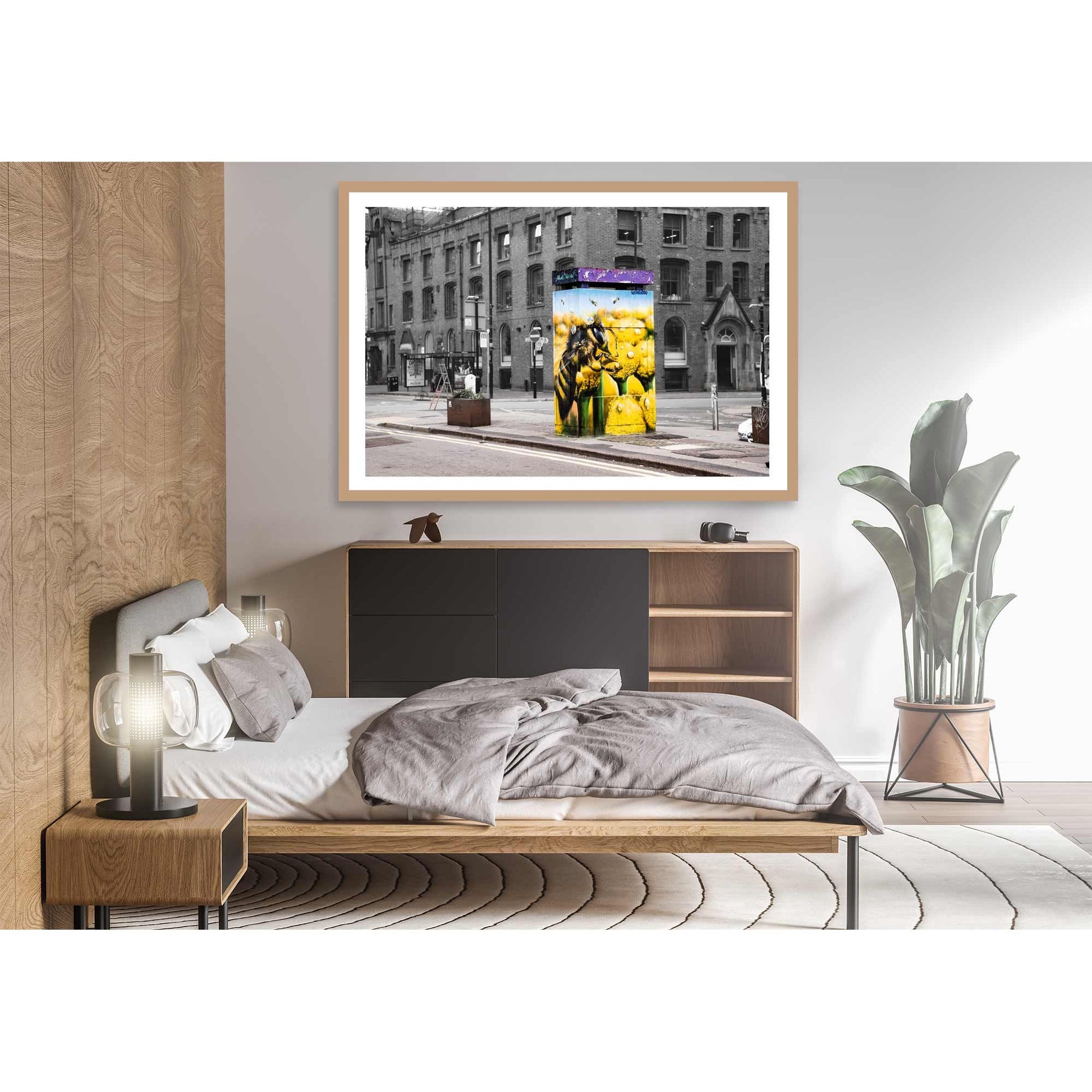 Bee Mural Manchester Graffiti Street Art Photography Digital Fine Art Print Photo A4, A3, A2