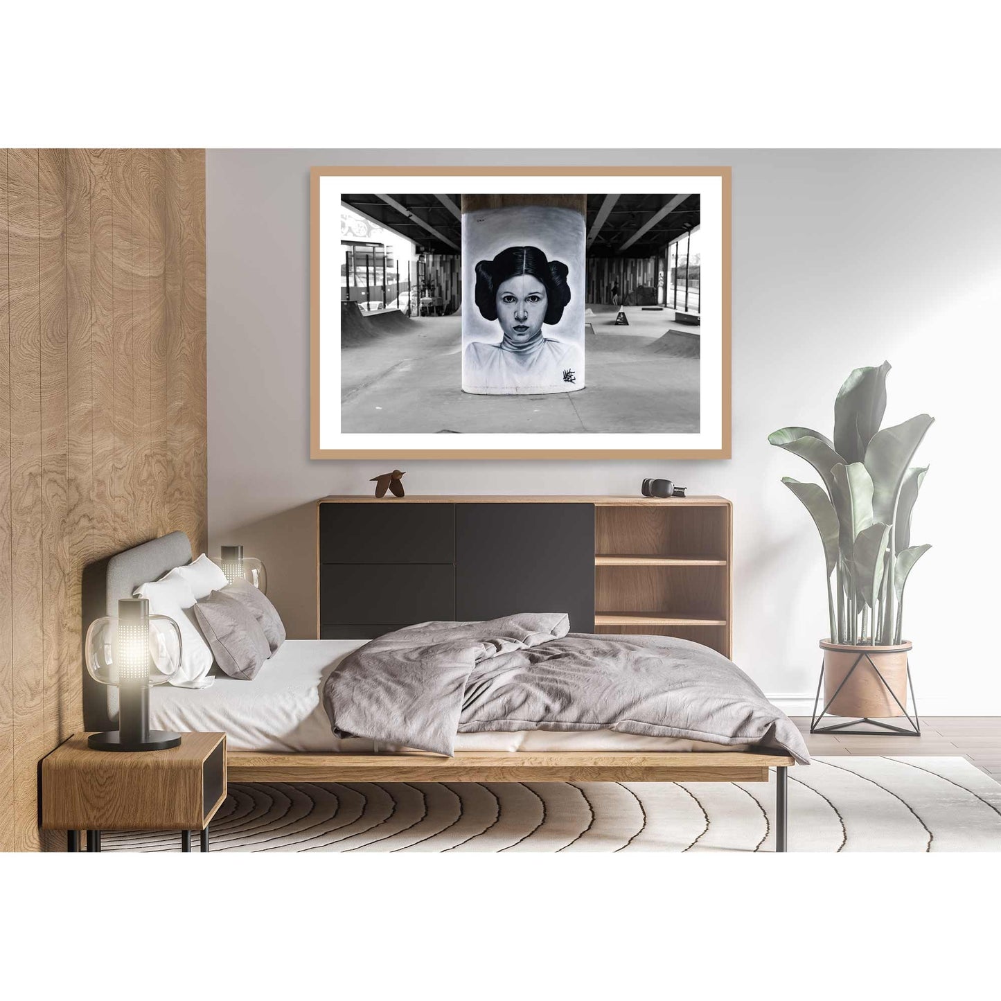 Star Wars Princess Leia Graffiti Street Art Fine Art Digital Photography Print Photo Wall Art A4, A3, A2