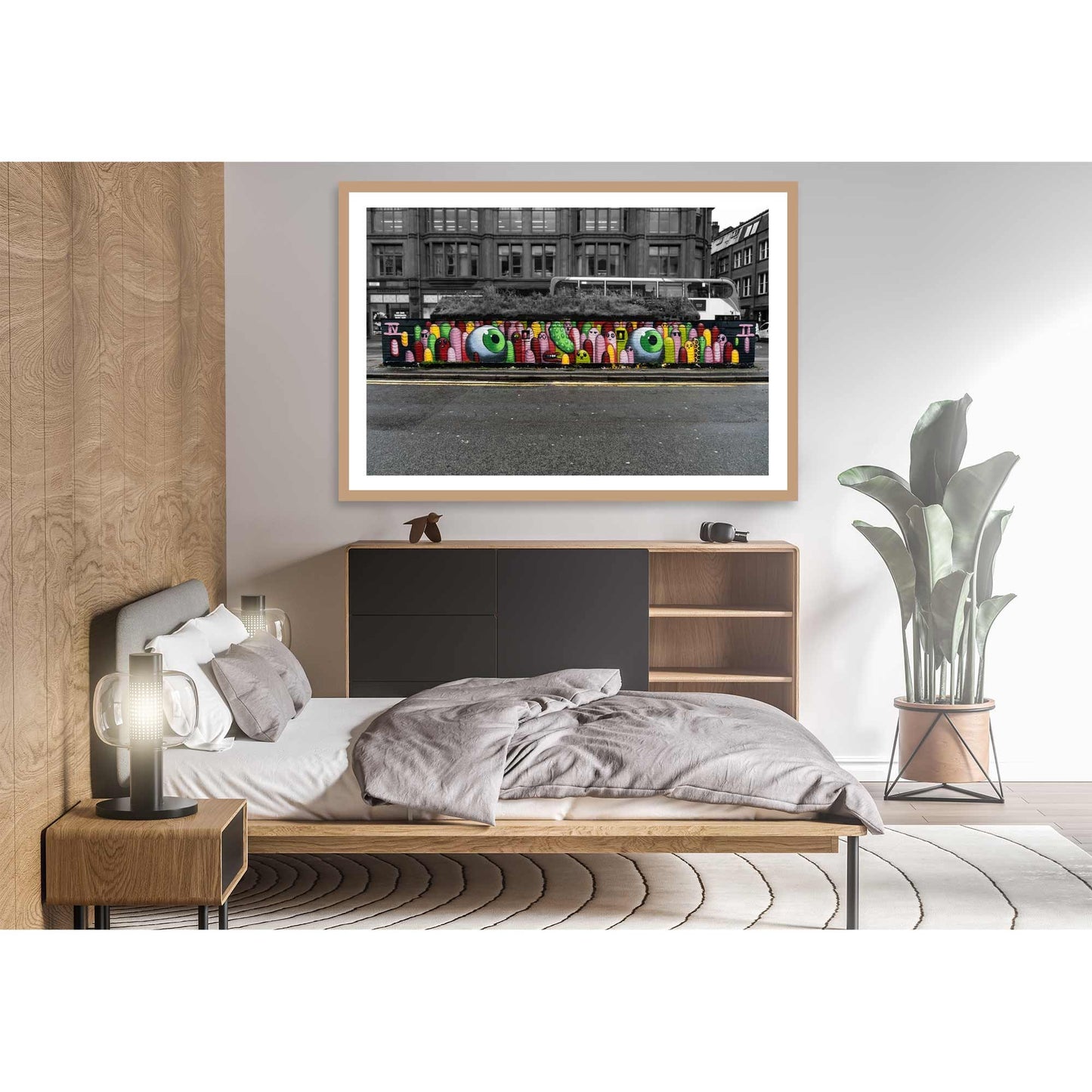 Manchester Graffiti Wall Digital Photography Fine Art Street Photo Print A4, A3, A2