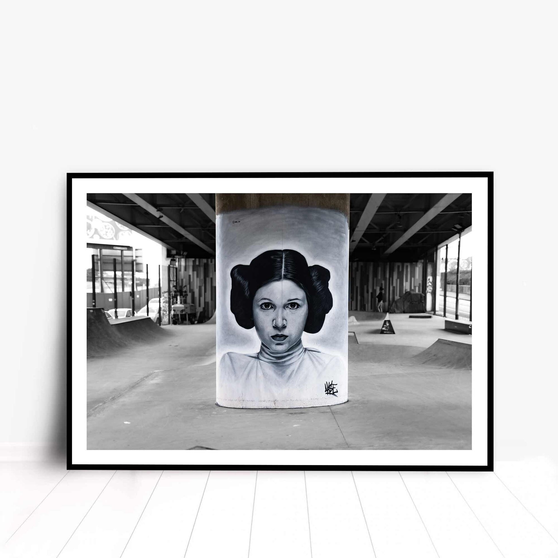 Star Wars Princess Leia Graffiti Street Art Fine Art Digital Photography Print Photo Wall Art A4, A3, A2