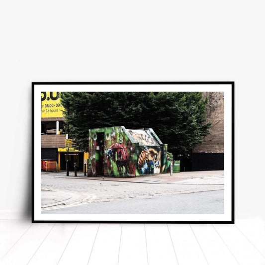 Nature Mural, Street Photography, Fine Art Photo, Wall Art, Graffiti Art, Manchester photo, Manchester print, City Print, UK City A4, A3, A2
