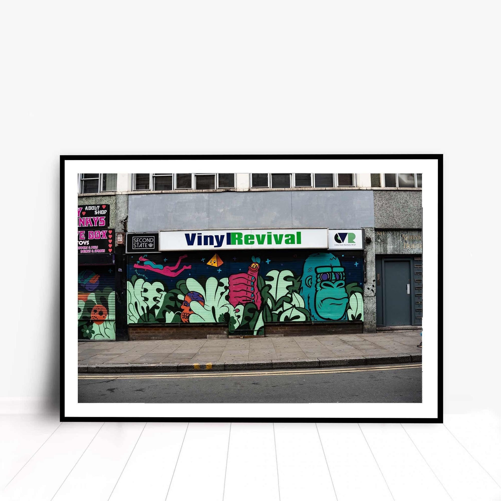 Manchester Vinyl Record Shop Street Photography Digital Fine Art Print Photo A4, A3, A2