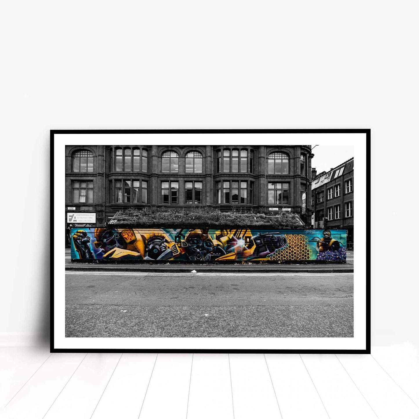 Richard Abram Photography - Bumble Bee, Street Photography, Fine Art Photo, Wall Art, Graffiti Art, Manchester photo, Manchester print, City Print, UK City A4, A3, A2
