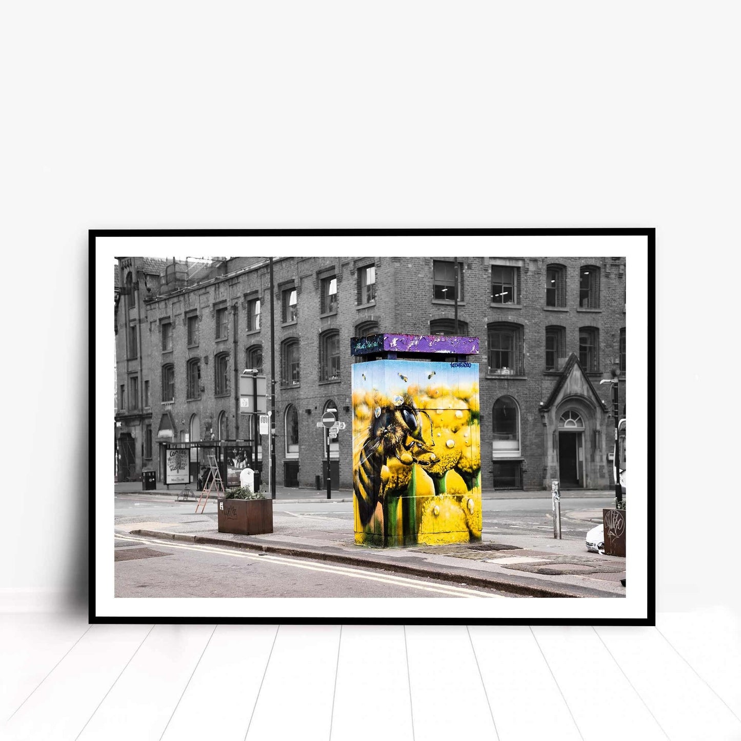 Bee Mural Manchester Graffiti Street Art Photography Digital Fine Art Print Photo A4, A3, A2