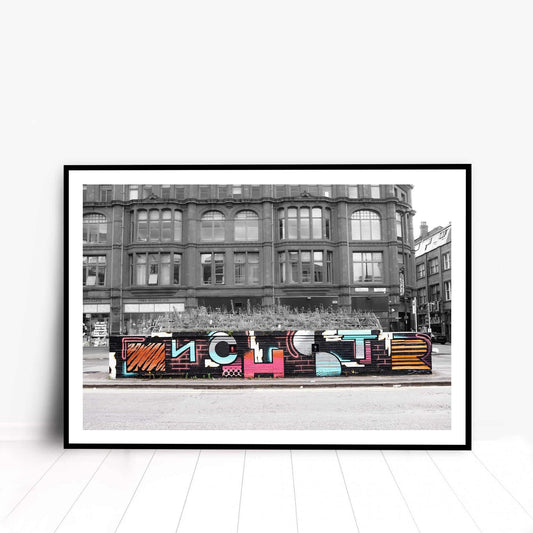 Manchester Graffiti Street Art Digital Photography Fine Art Print Photo A4, A3, A2