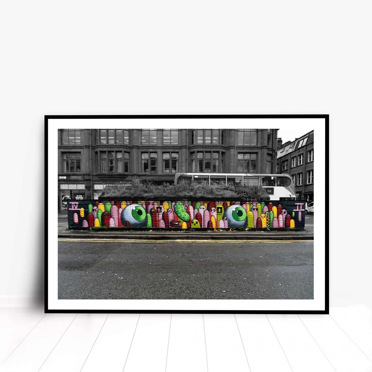 Manchester Graffiti Wall Digital Photography Fine Art Street Photo Print A4, A3, A2