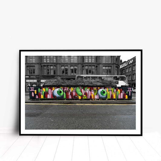 Manchester Graffiti Wall Digital Photography Fine Art Street Photo Print A4, A3, A2