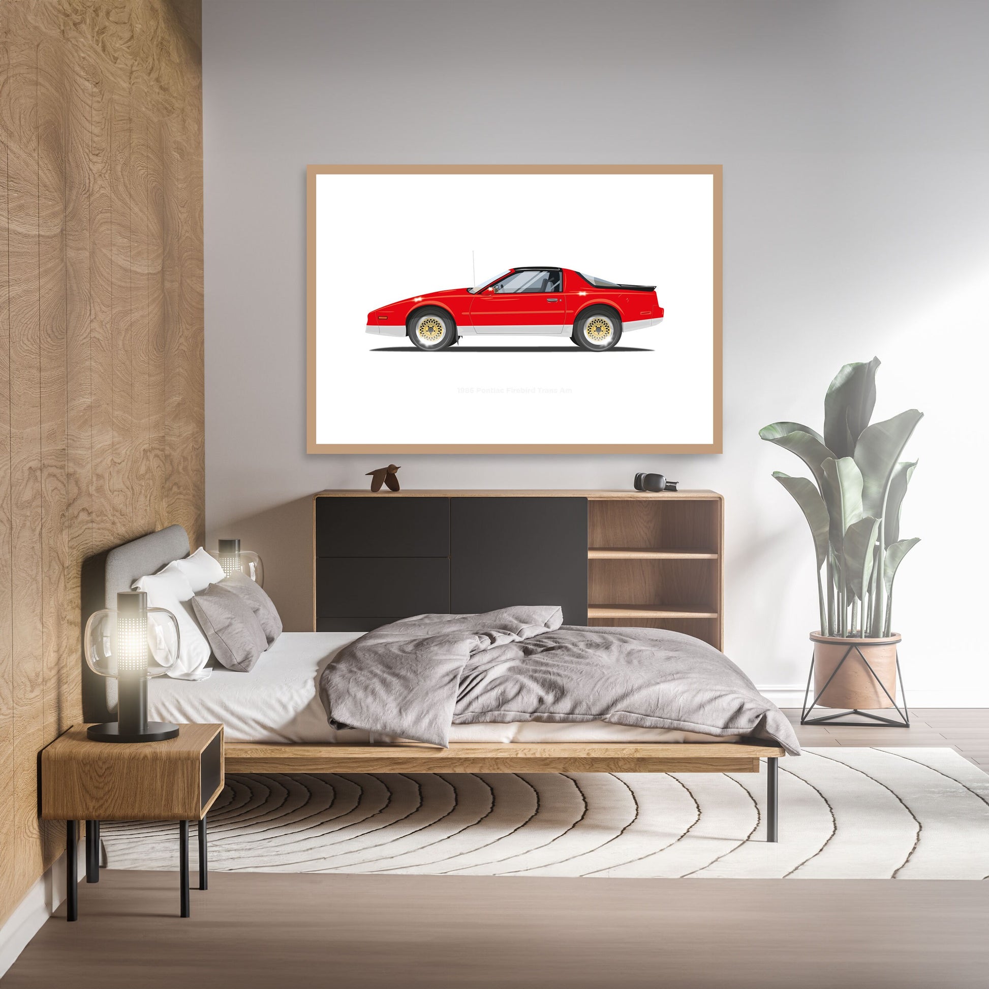 Big Trouble in Little China Vehicle Illustration, 1986 Pontiac Firebird Trans Am Illustration, Custom Poster, Vehicle Art, 80s movie